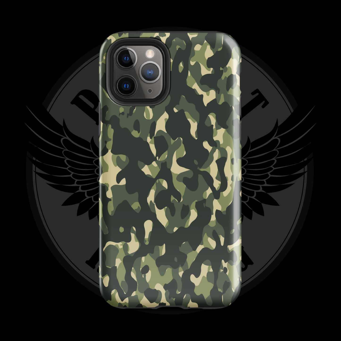 Woodland Warrior Camo iPhone Case – Classic Military Protection with Free Shipping