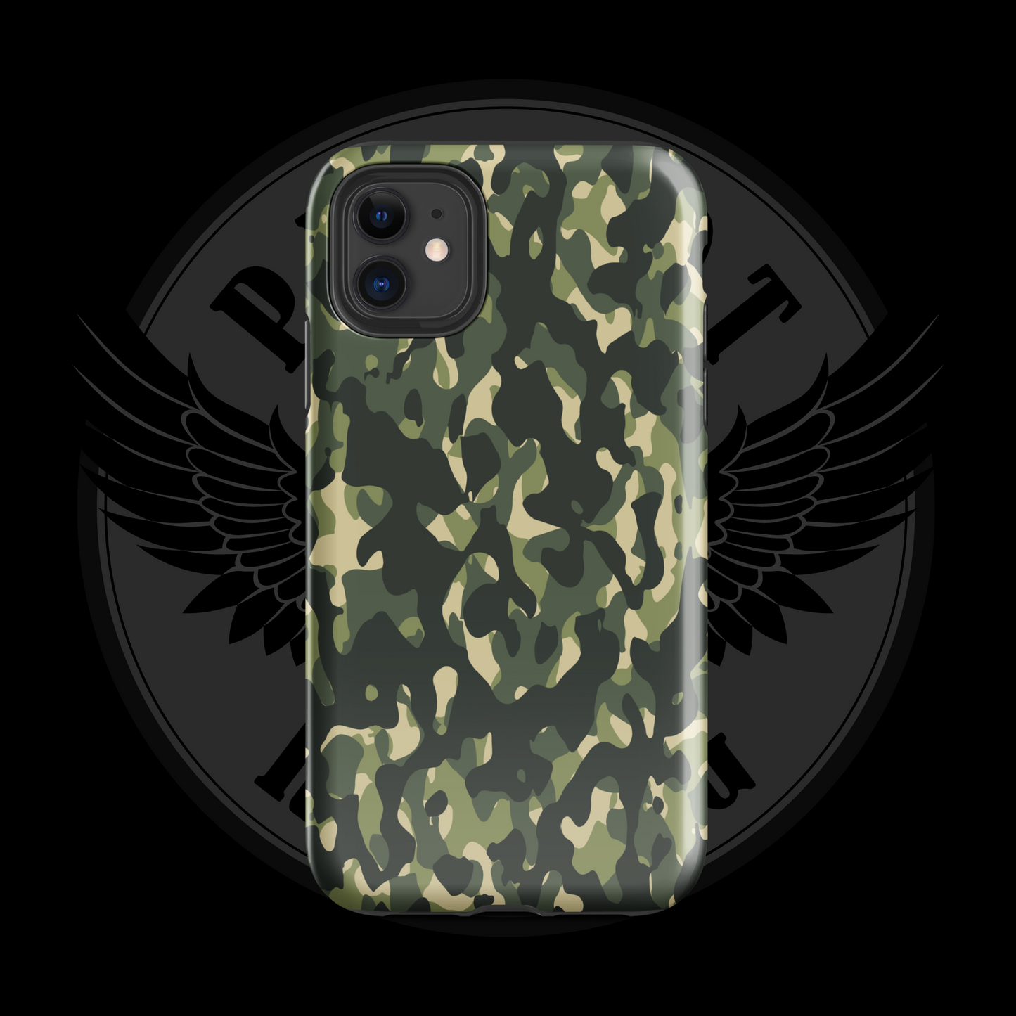 Woodland Warrior Camo iPhone Case – Classic Military Protection with Free Shipping