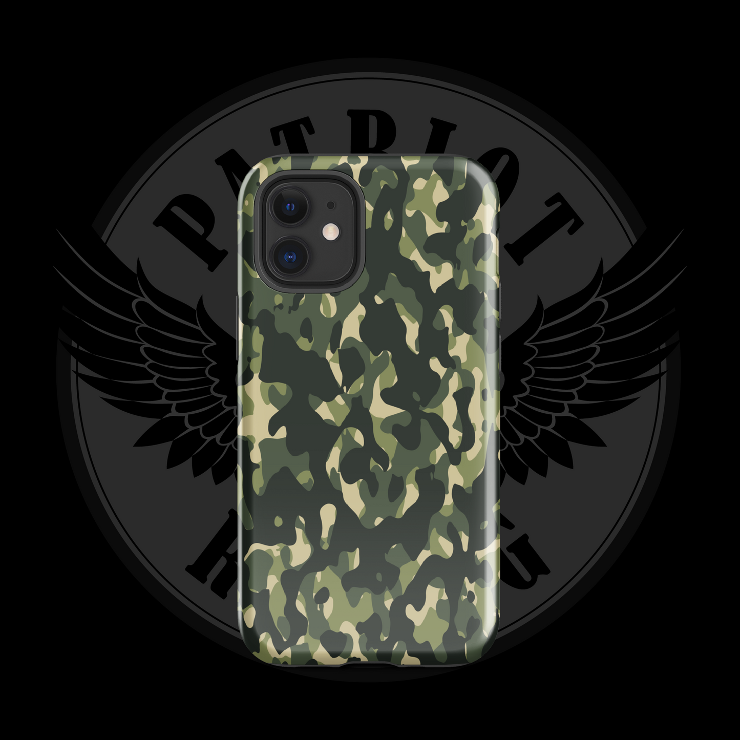 Woodland Warrior Camo iPhone Case – Classic Military Protection with Free Shipping