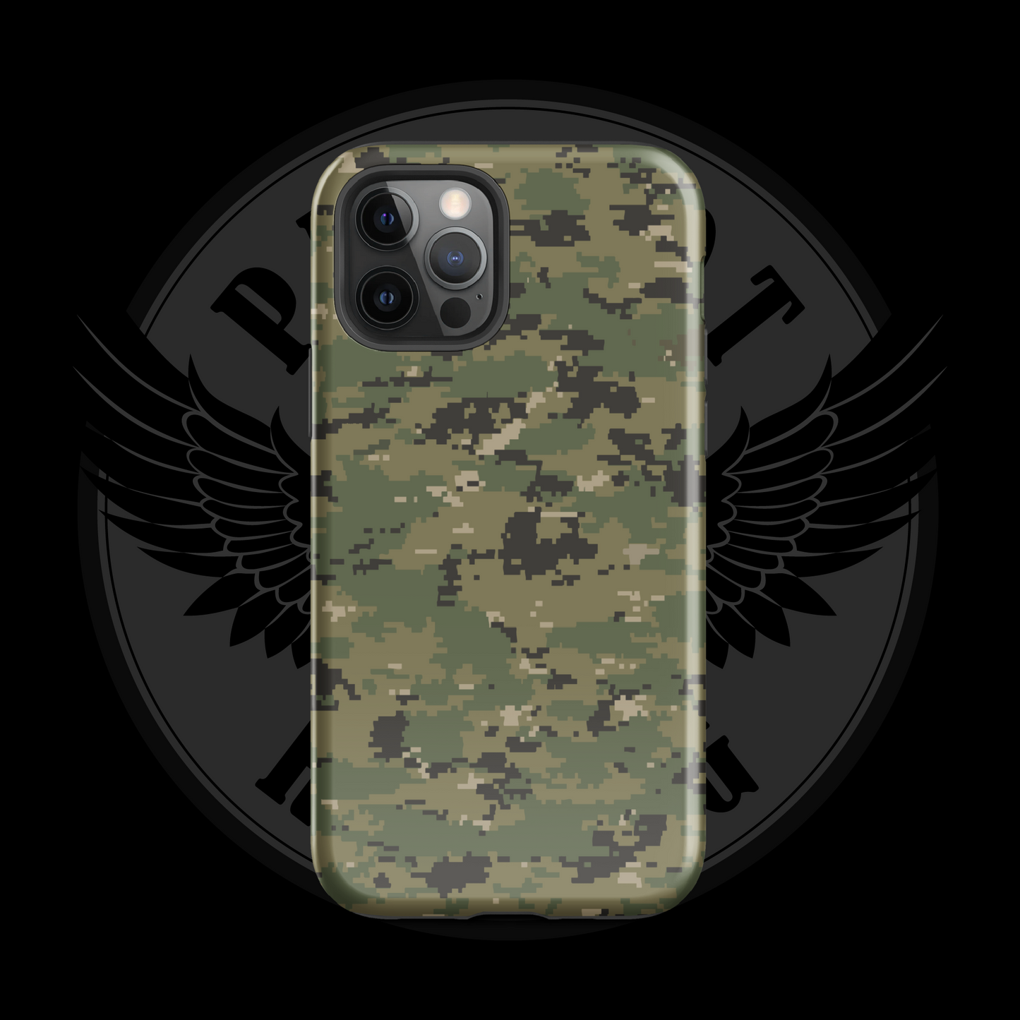 Tactical Operator Camo iPhone Case – Military-Grade Dual-Layer Protection with Free Shipping