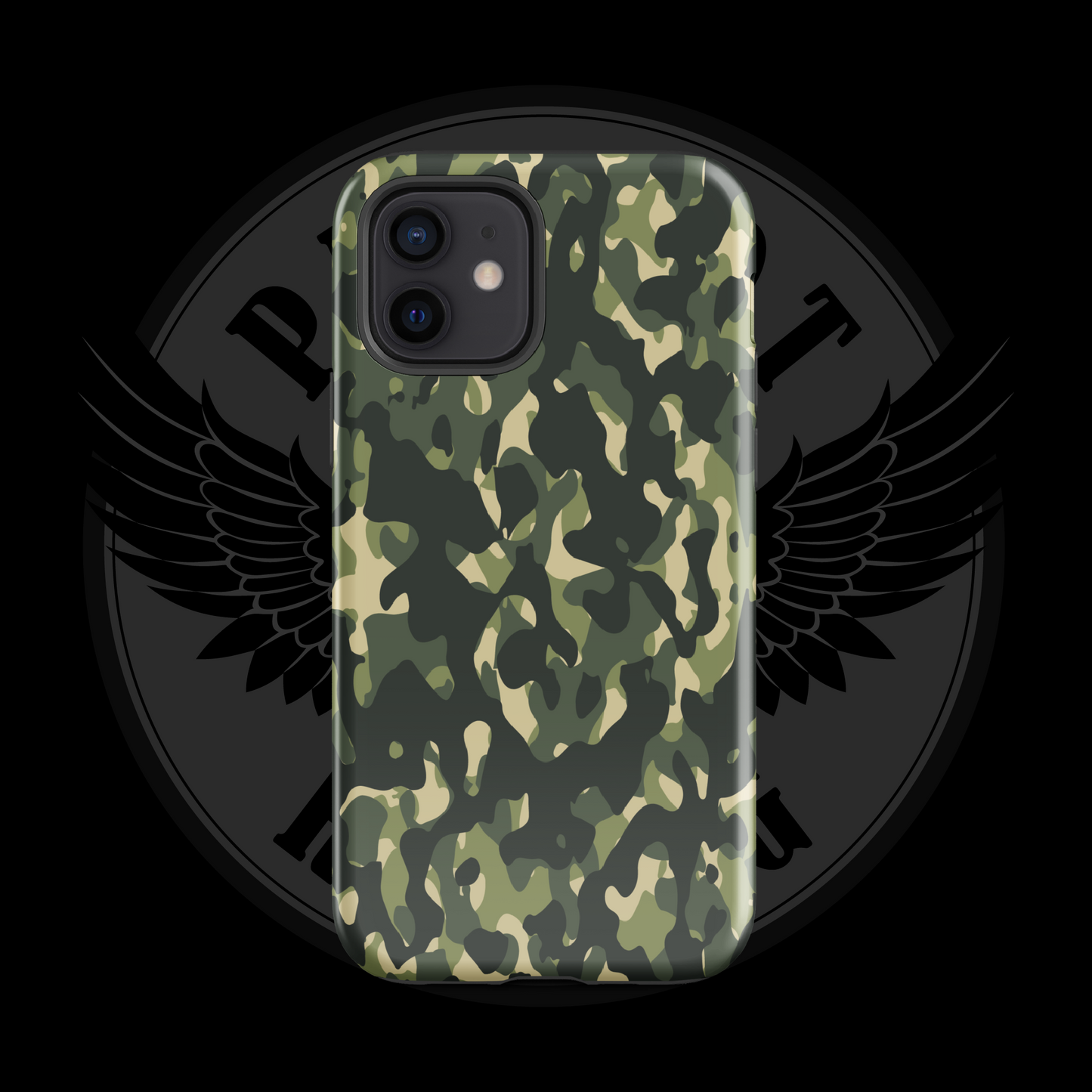 Woodland Warrior Camo iPhone Case – Classic Military Protection with Free Shipping