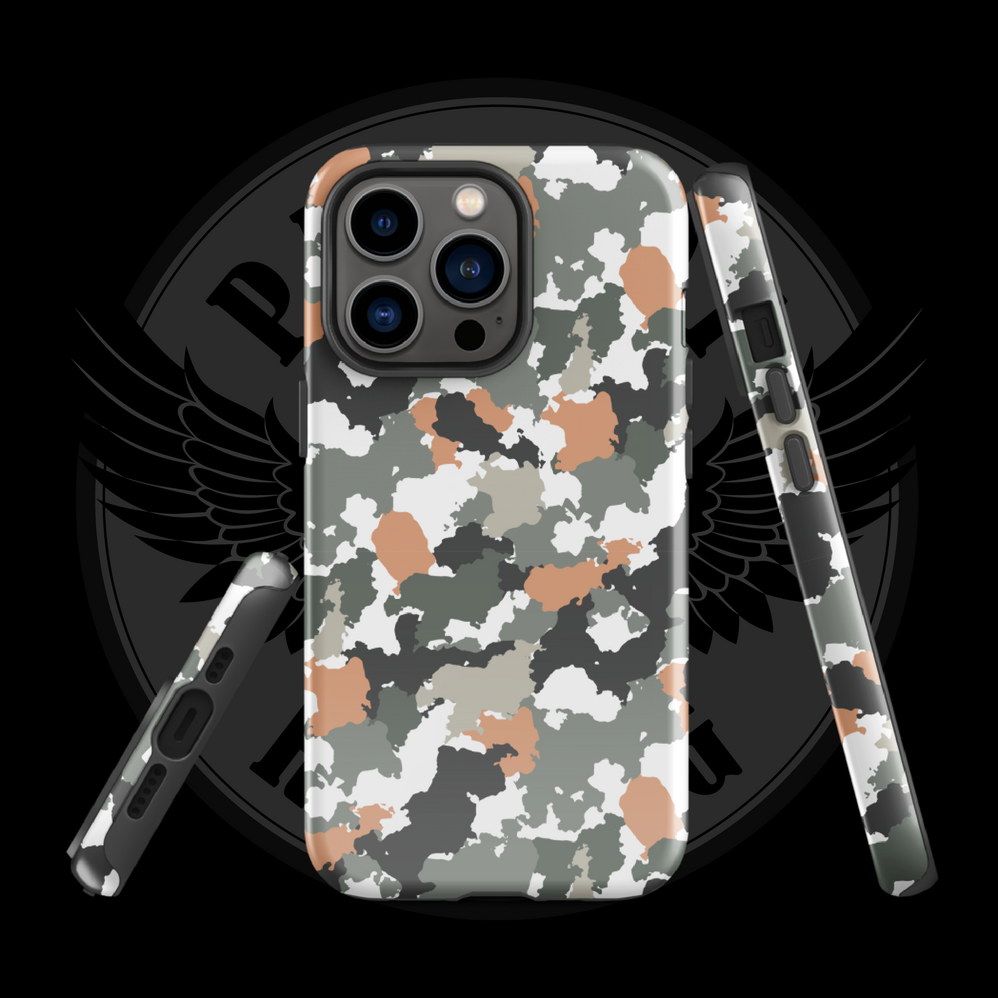 Urban Defender Tactical Camo iPhone Case – Dual-Layer Protection with Free Shipping