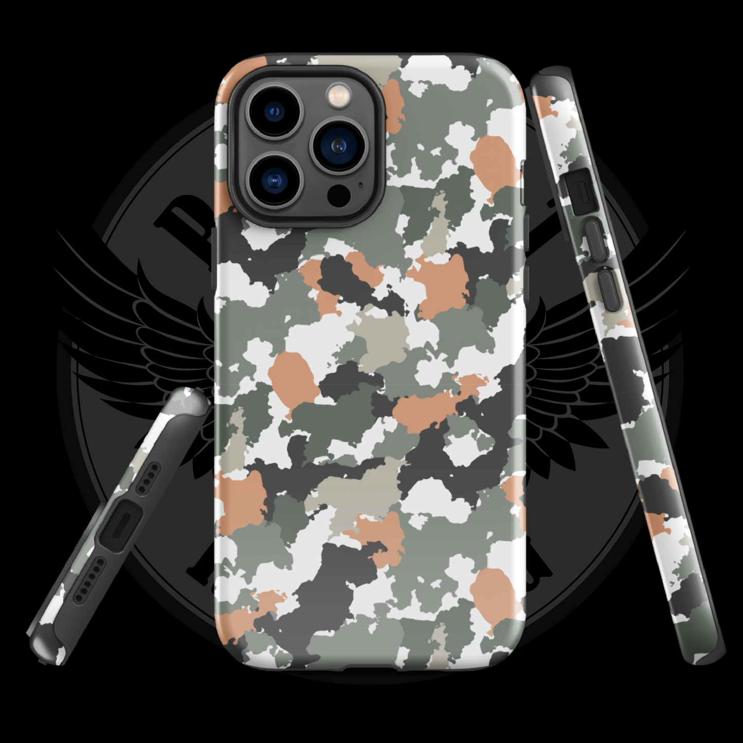 Urban Defender Tactical Camo iPhone Case – Dual-Layer Protection with Free Shipping