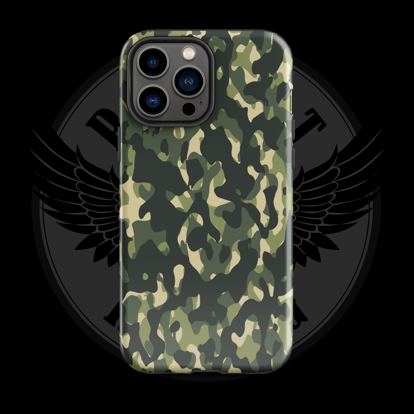 Woodland Warrior Camo iPhone Case – Classic Military Protection with Free Shipping
