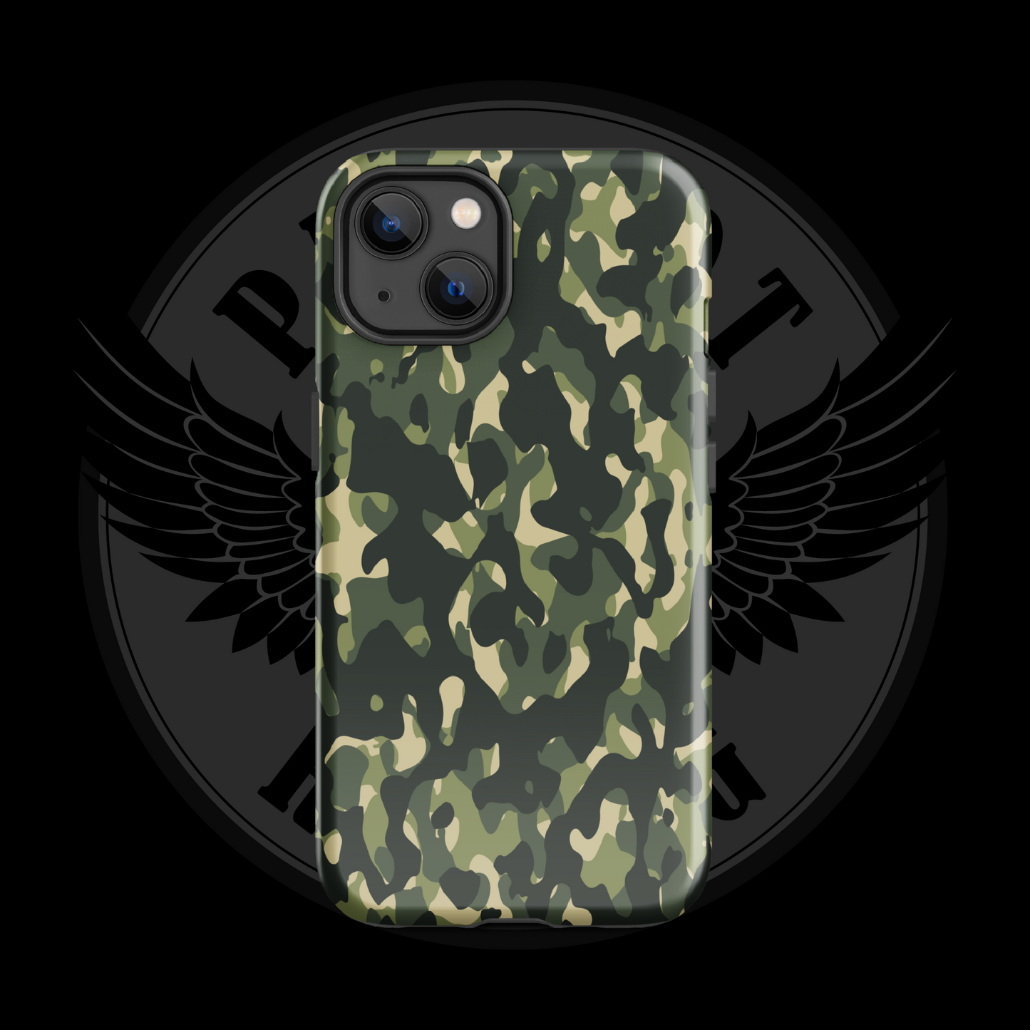 Woodland Warrior Camo iPhone Case – Classic Military Protection with Free Shipping