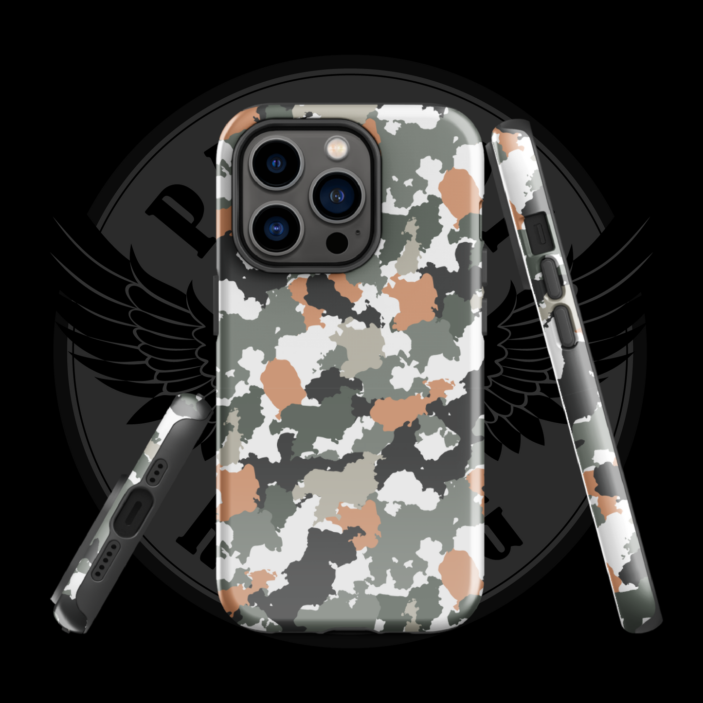 Urban Defender Tactical Camo iPhone Case – Dual-Layer Protection with Free Shipping