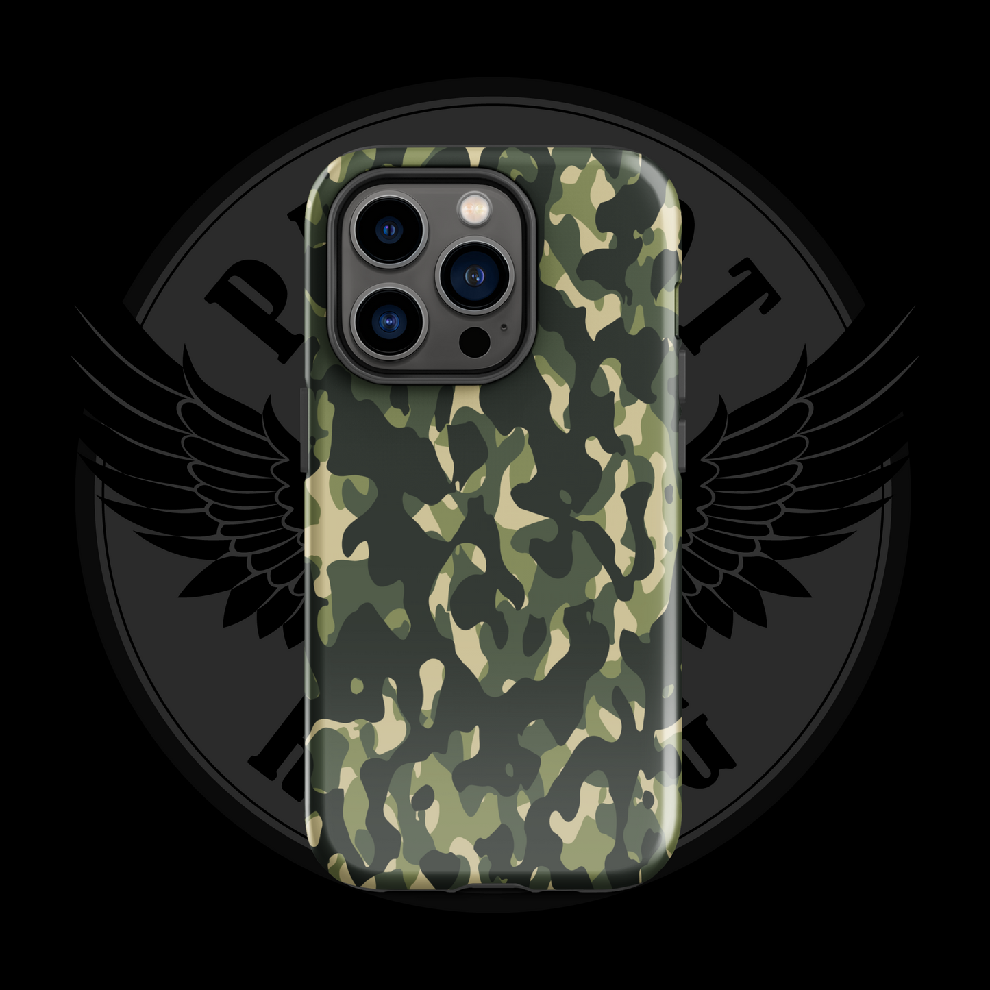 Woodland Warrior Camo iPhone Case – Classic Military Protection with Free Shipping