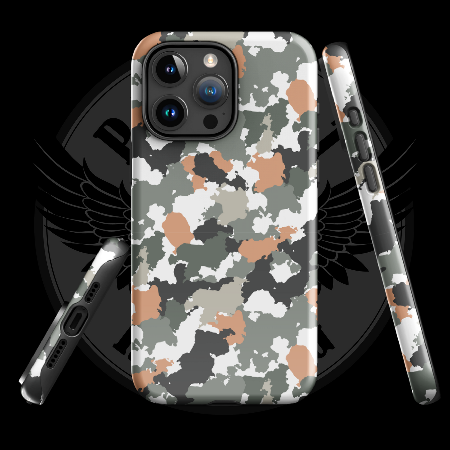Urban Defender Tactical Camo iPhone Case – Dual-Layer Protection with Free Shipping