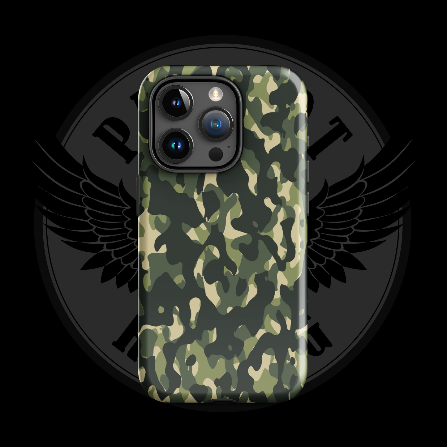 Woodland Warrior Camo iPhone Case – Classic Military Protection with Free Shipping