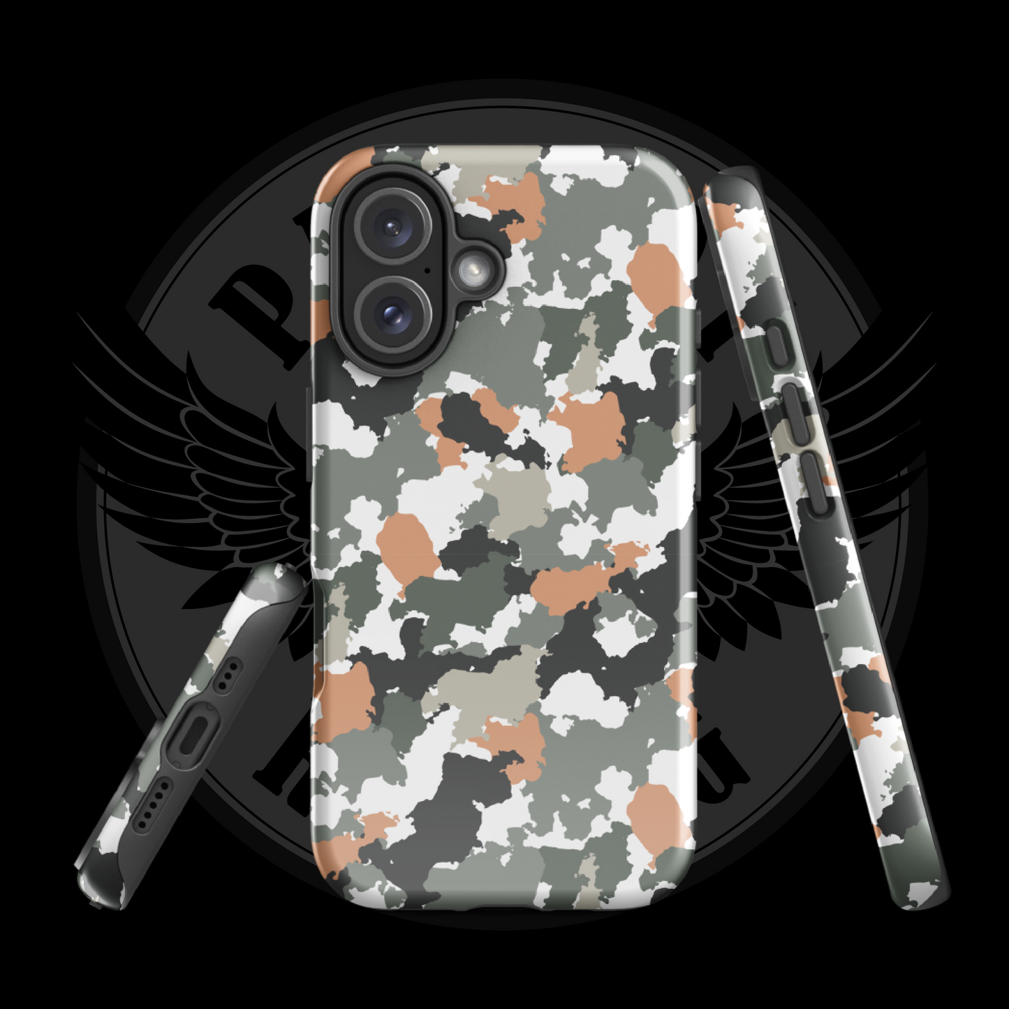 Urban Defender Tactical Camo iPhone Case – Dual-Layer Protection with Free Shipping