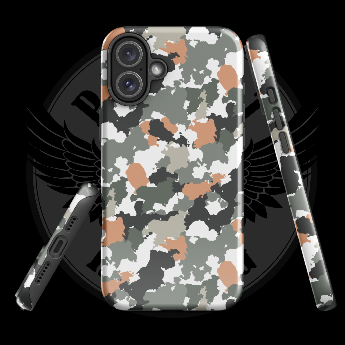 Urban Defender Tactical Camo iPhone Case – Dual-Layer Protection with Free Shipping