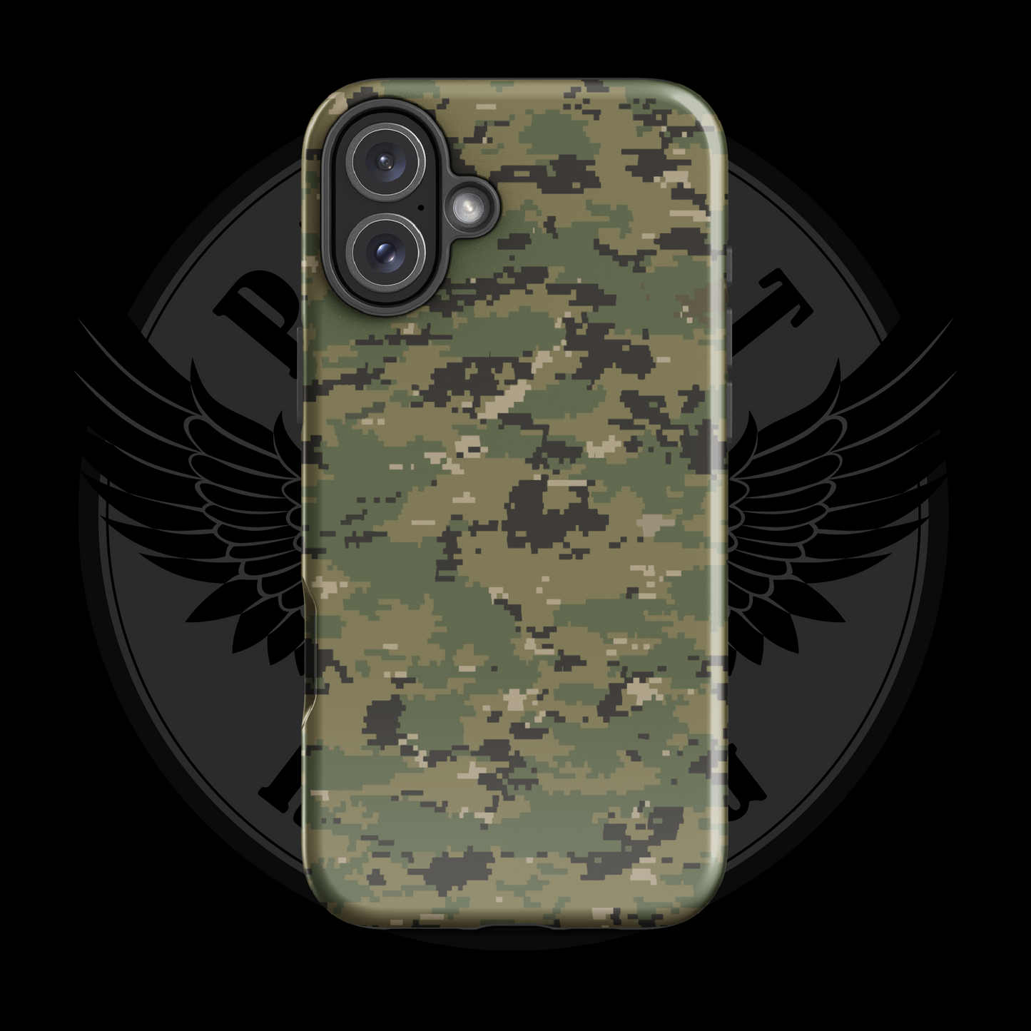 Tactical Operator Camo iPhone Case – Military-Grade Dual-Layer Protection with Free Shipping