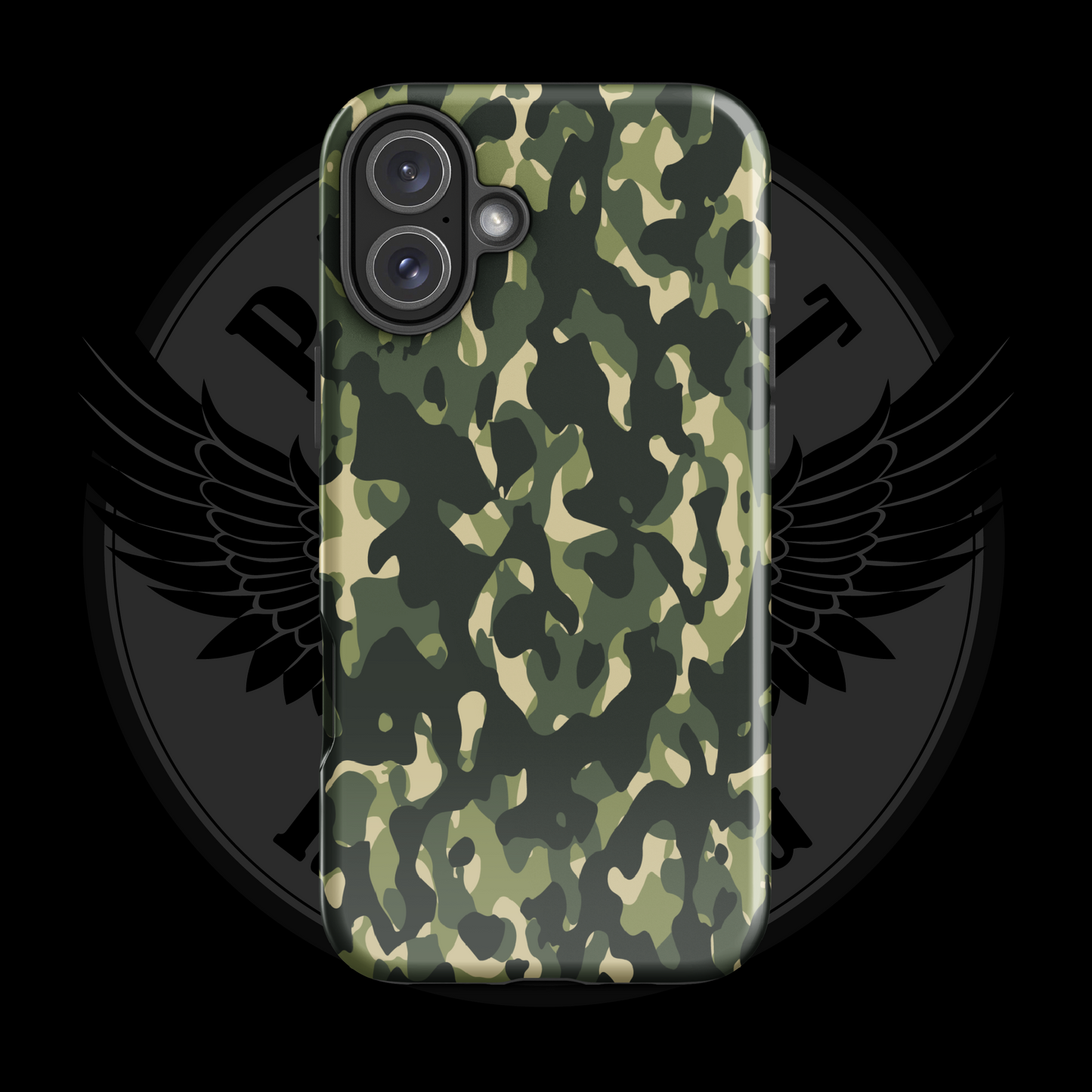 Woodland Warrior Camo iPhone Case – Classic Military Protection with Free Shipping