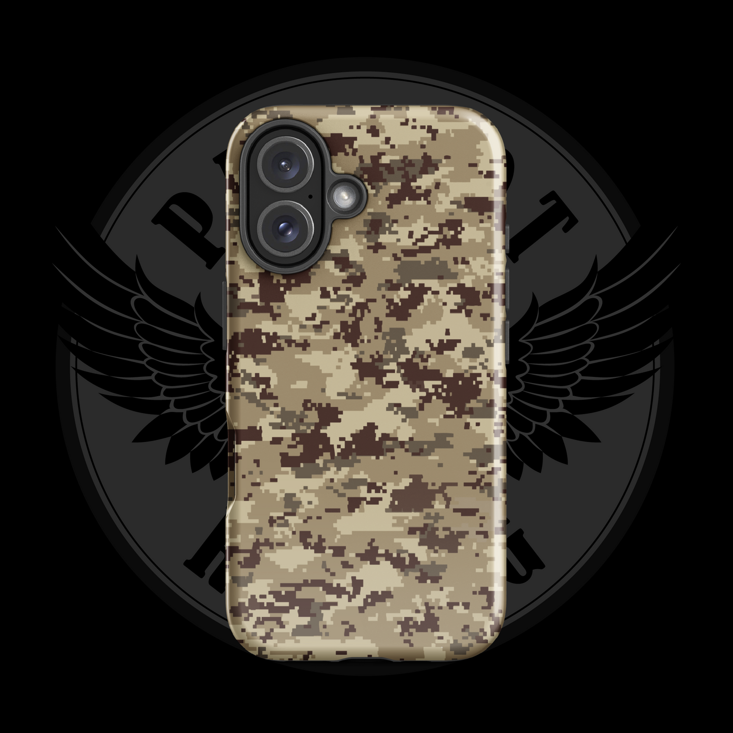 Desert Patriot Camo iPhone Case – Sand-Tone Tactical Protection with Free Shipping