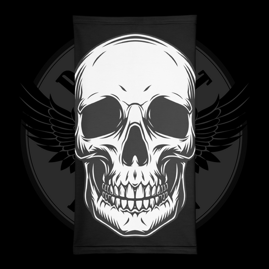 Black Skull Tactical Face Cover – Multifunctional Neck Gaiter