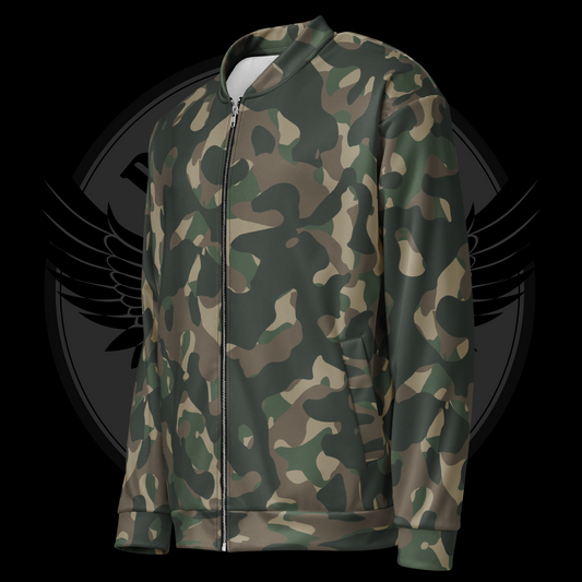 Frontline Forest Camo Bomber Jacket – Classic Woodland Camo