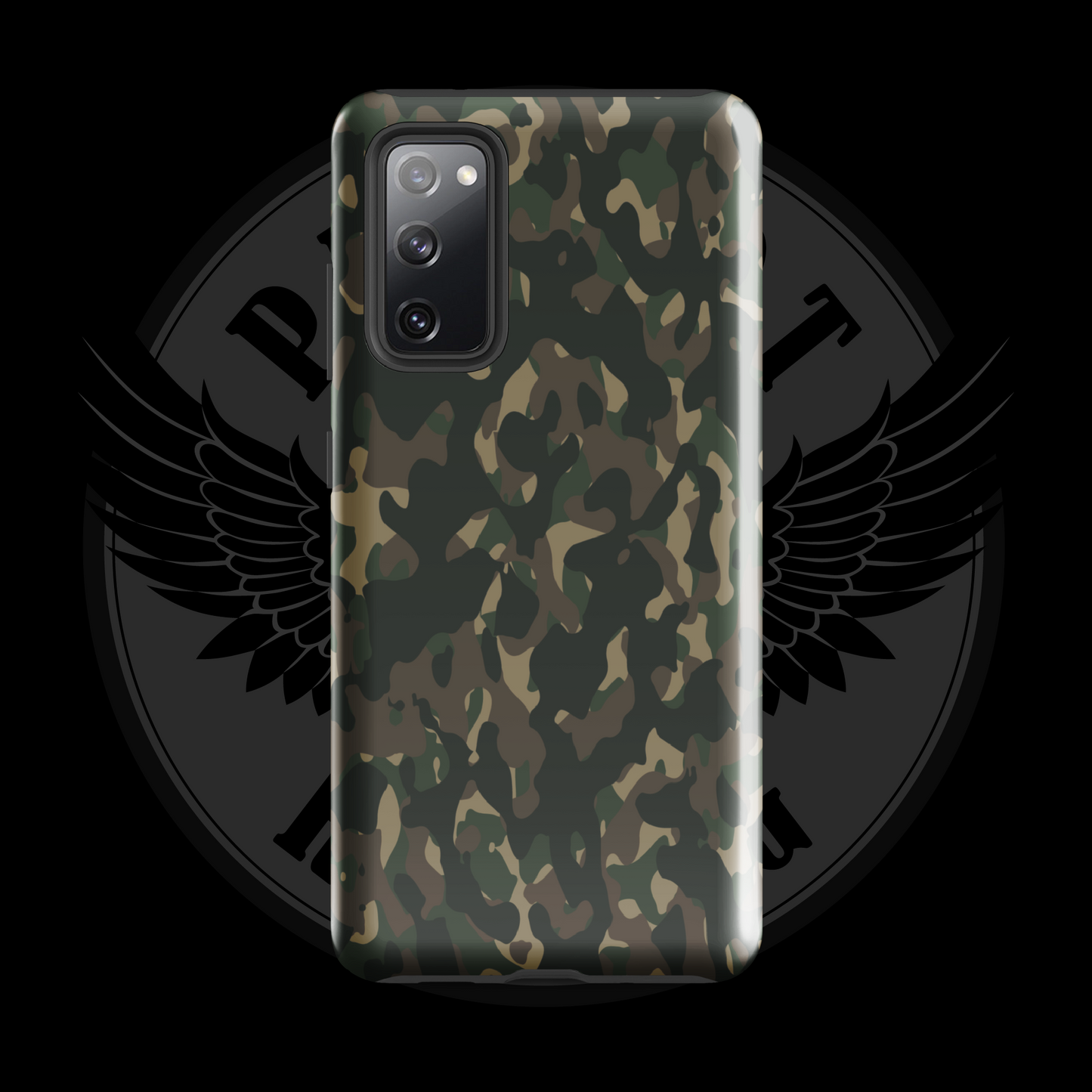 Frontline Forest Camo Samsung Case – Durable Dual-Layer Protection with Free Shipping