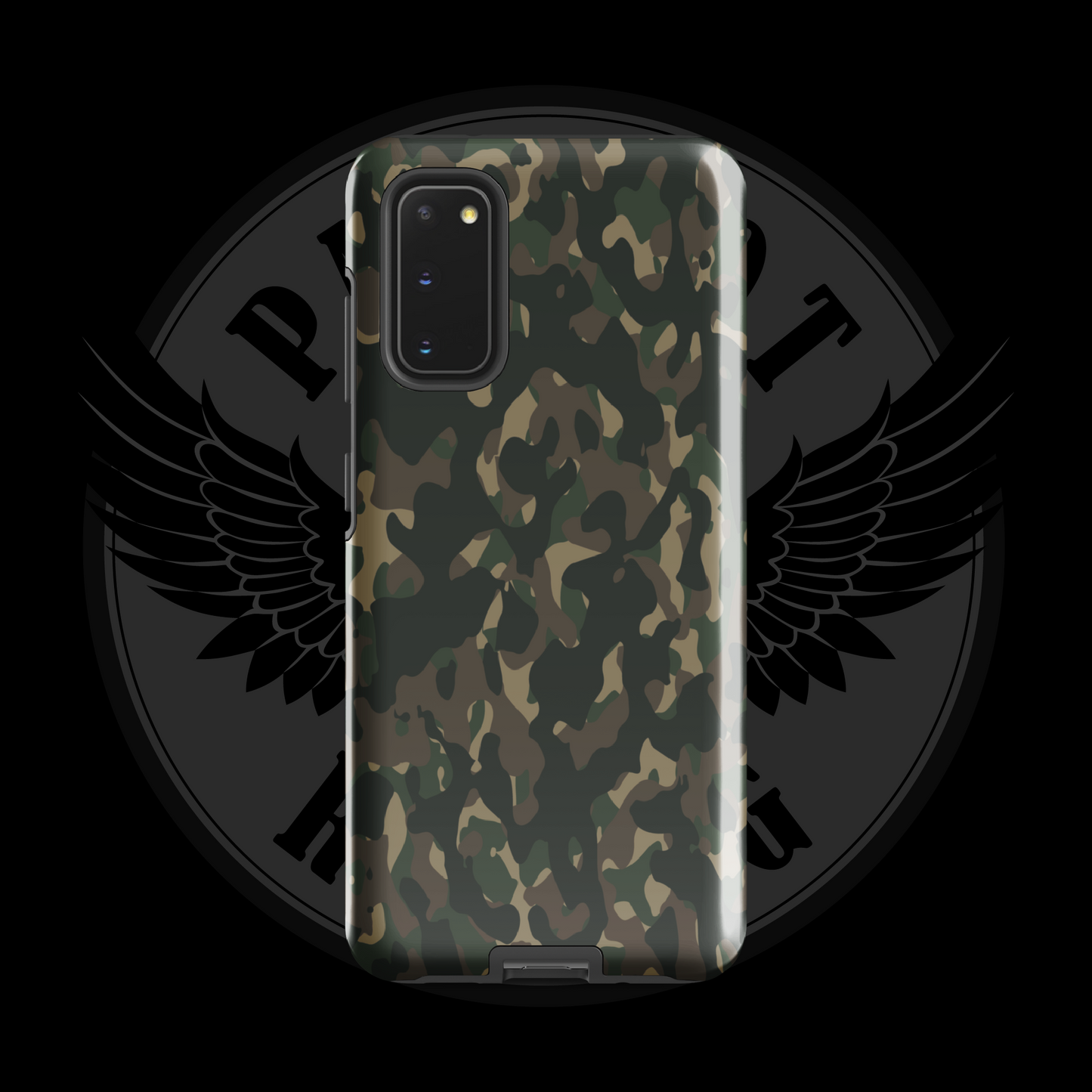 Frontline Forest Camo Samsung Case – Durable Dual-Layer Protection with Free Shipping