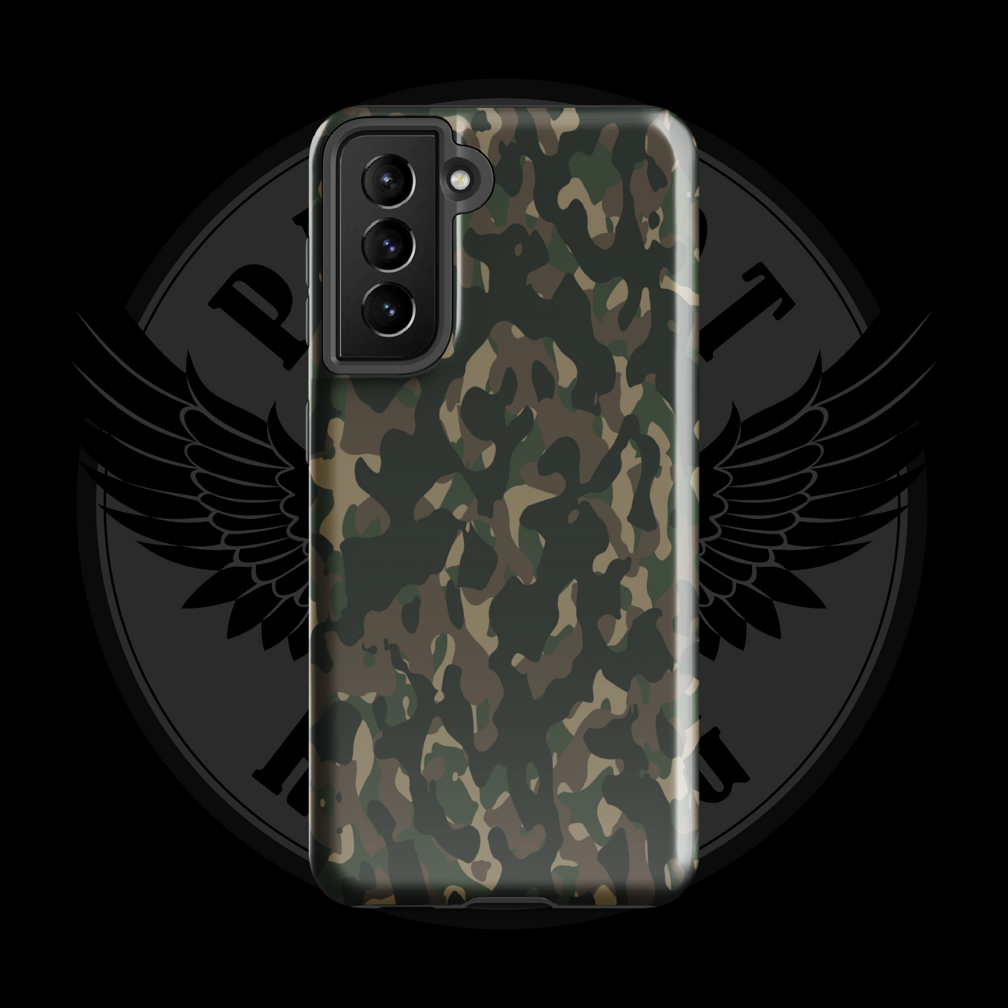 Frontline Forest Camo Samsung Case – Durable Dual-Layer Protection with Free Shipping