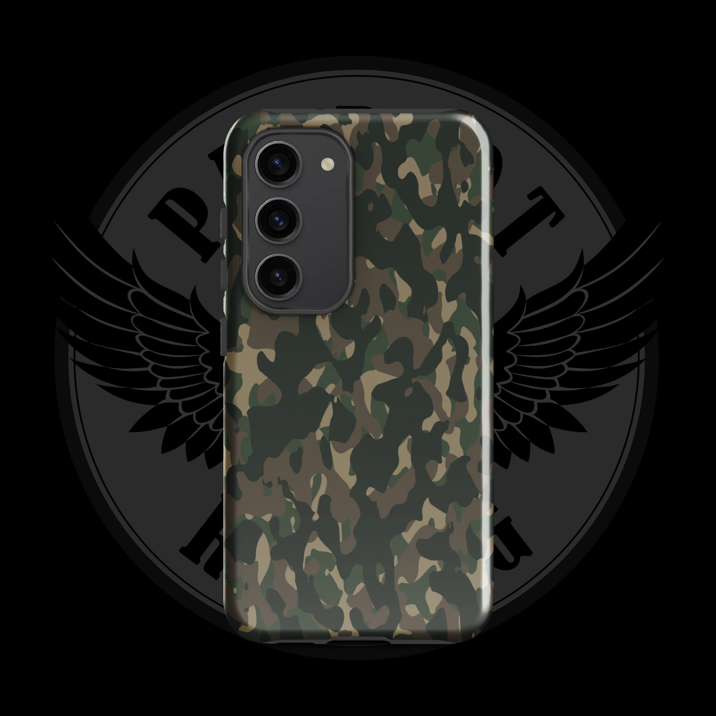 Frontline Forest Camo Samsung Case – Durable Dual-Layer Protection with Free Shipping