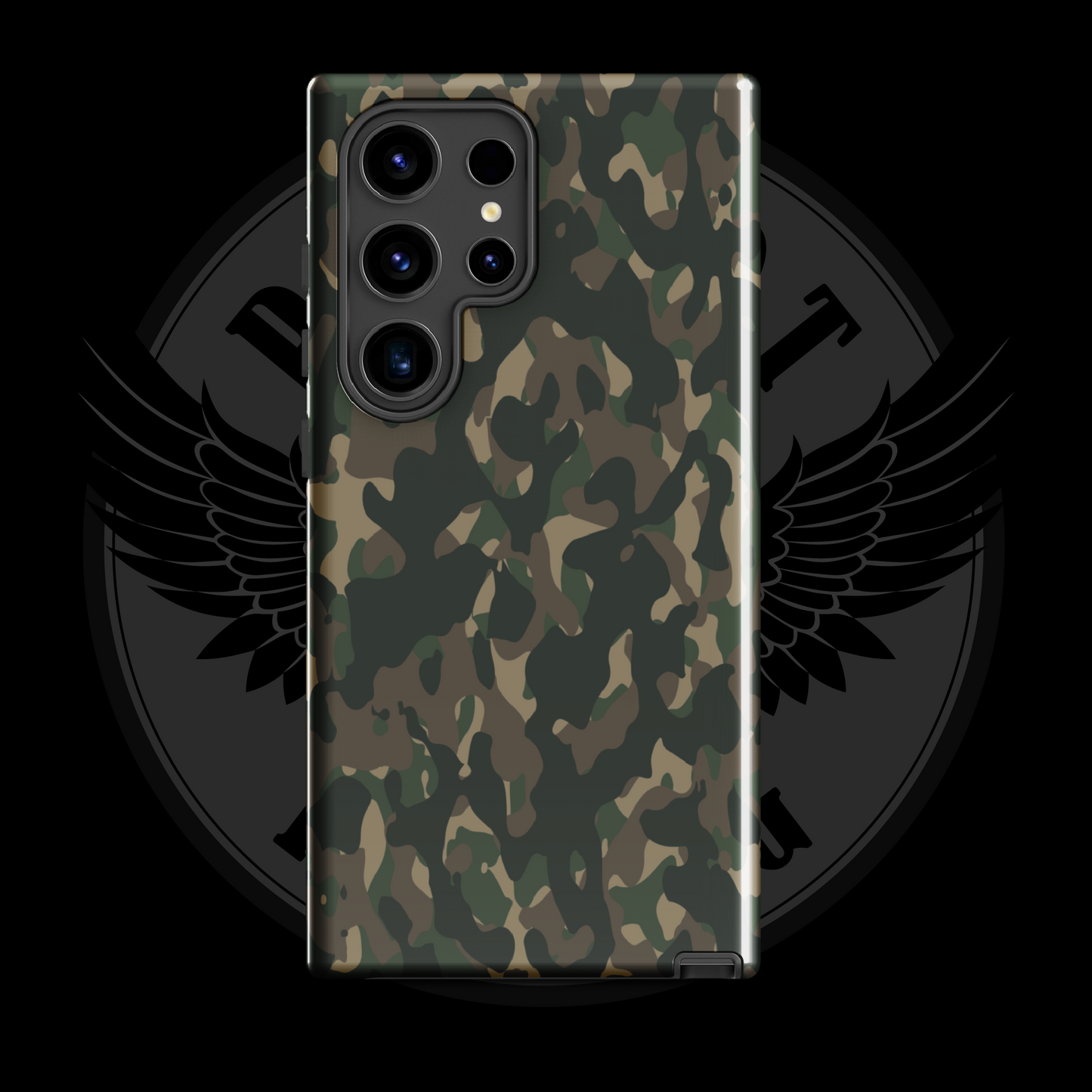 Frontline Forest Camo Samsung Case – Durable Dual-Layer Protection with Free Shipping