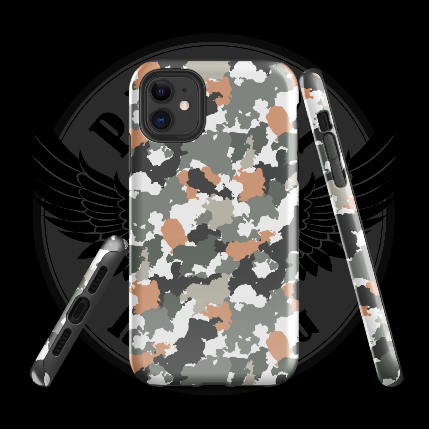 Urban Defender Tactical Camo iPhone Case – Dual-Layer Protection with Free Shipping