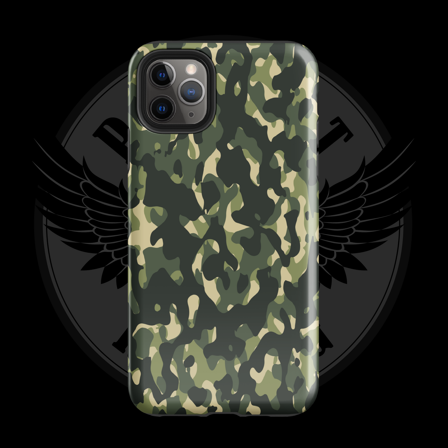 Woodland Warrior Camo iPhone Case – Classic Military Protection with Free Shipping