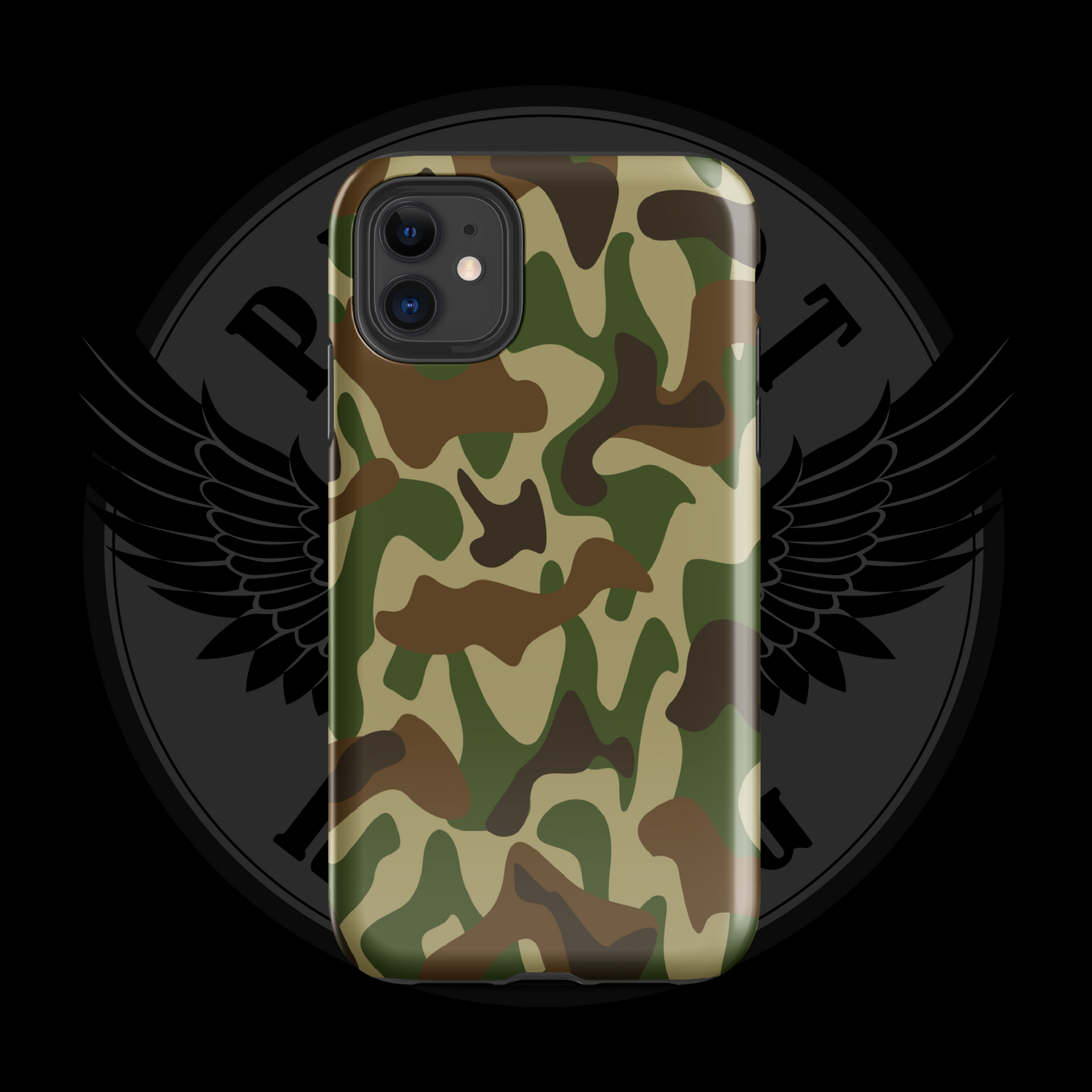 Heritage Hunter Camo iPhone Case – Classic Woodland Protection with Free Shipping