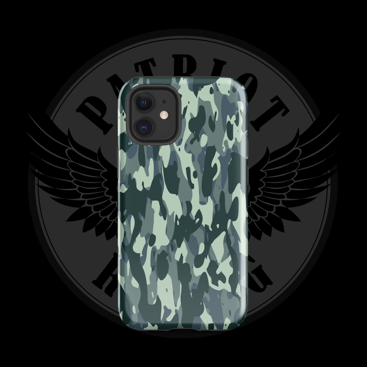 Midnight Stealth iPhone Case – Tactical Black Dual-Layer Protection with Free Shipping