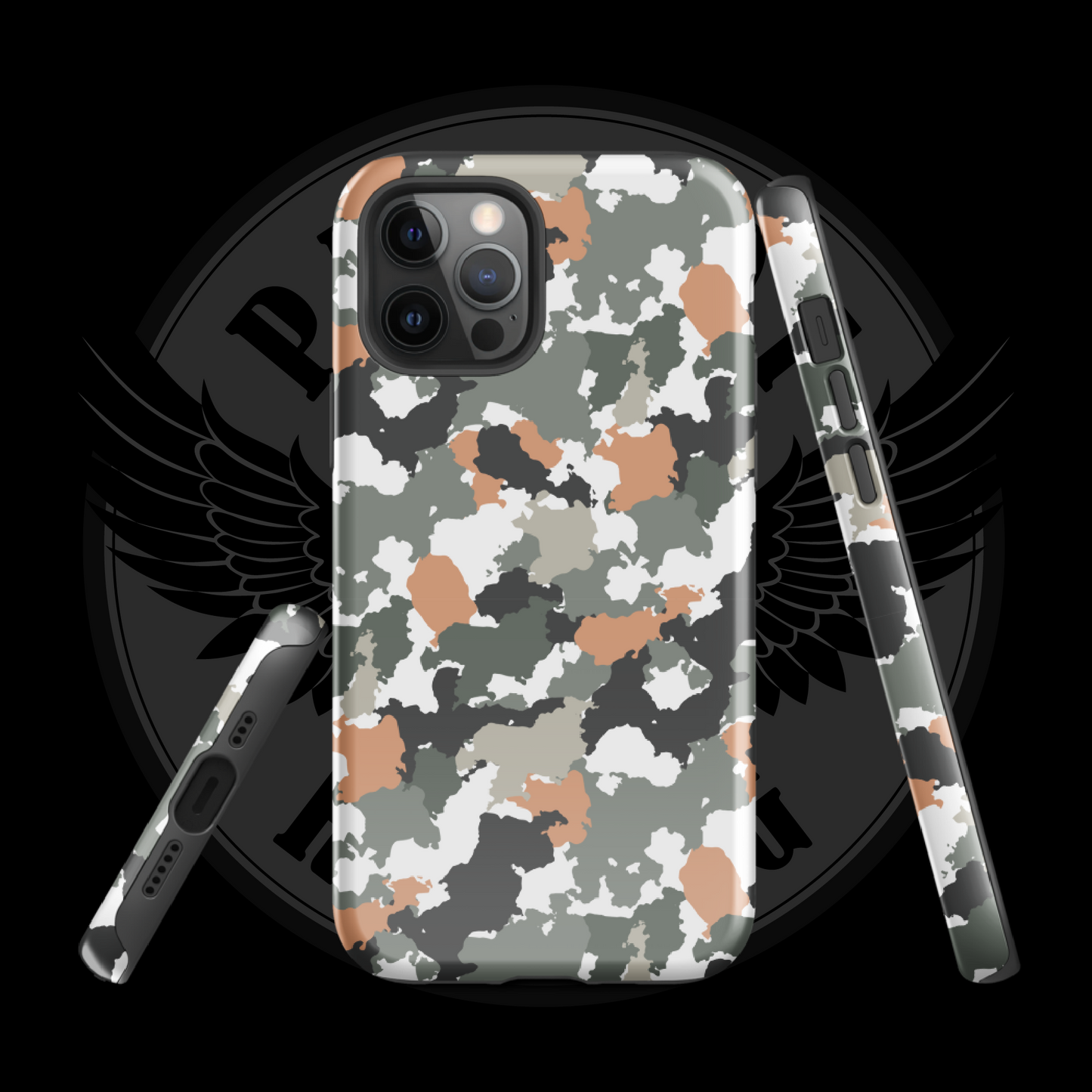 Urban Defender Tactical Camo iPhone Case – Dual-Layer Protection with Free Shipping