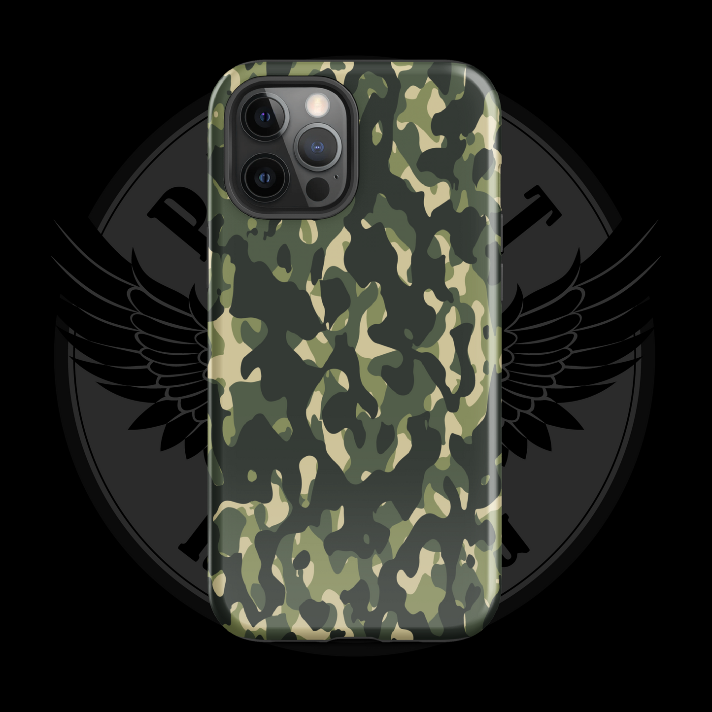 Woodland Warrior Camo iPhone Case – Classic Military Protection with Free Shipping