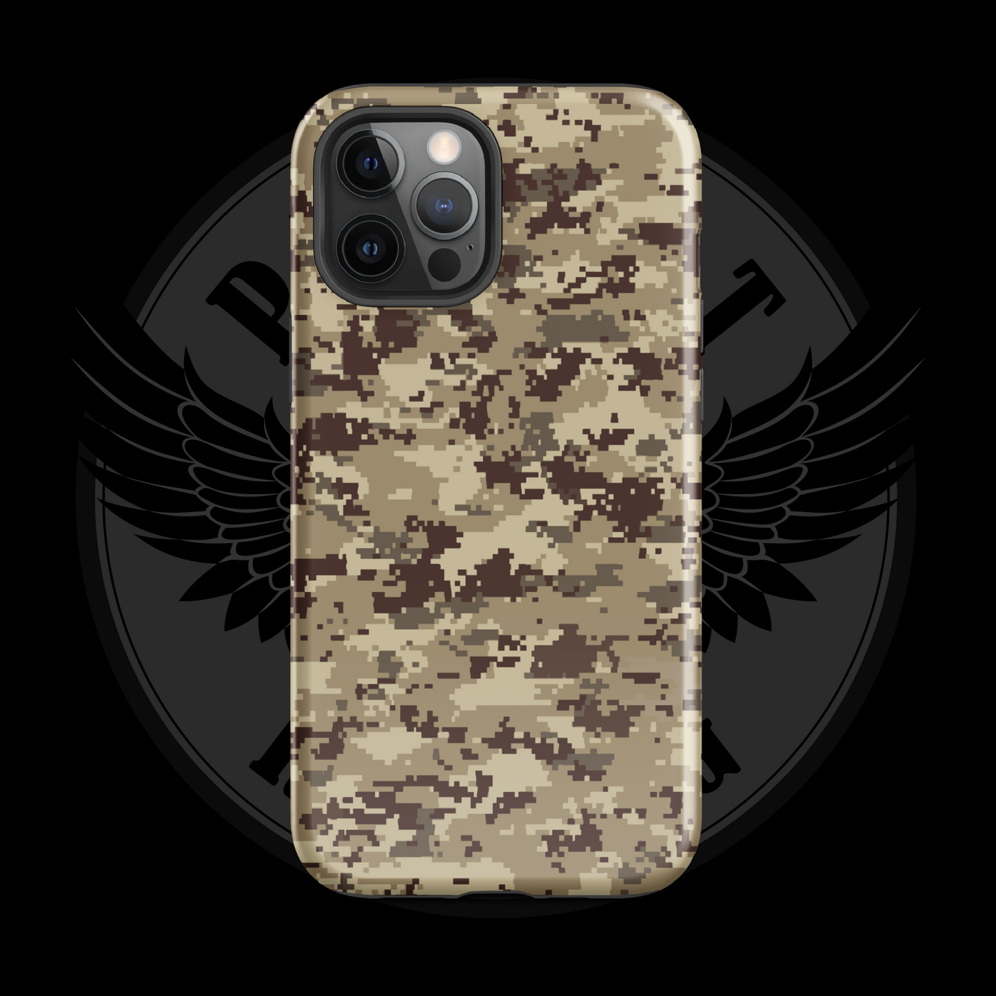 Desert Patriot Camo iPhone Case – Sand-Tone Tactical Protection with Free Shipping