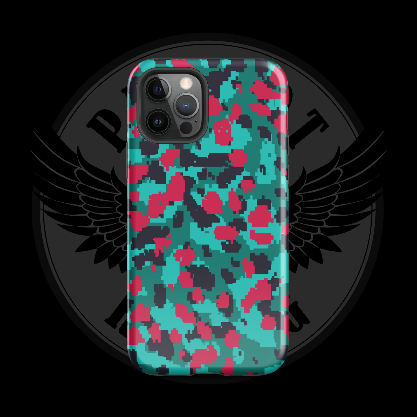 Patriot Storm iPhone Case – Tactical Digital Camo Dual-Layer Protection with Free Shipping