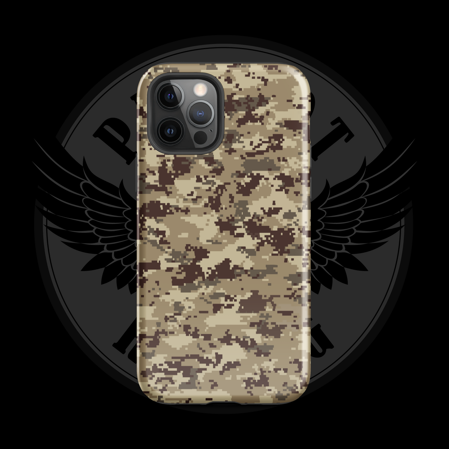 Desert Patriot Camo iPhone Case – Sand-Tone Tactical Protection with Free Shipping
