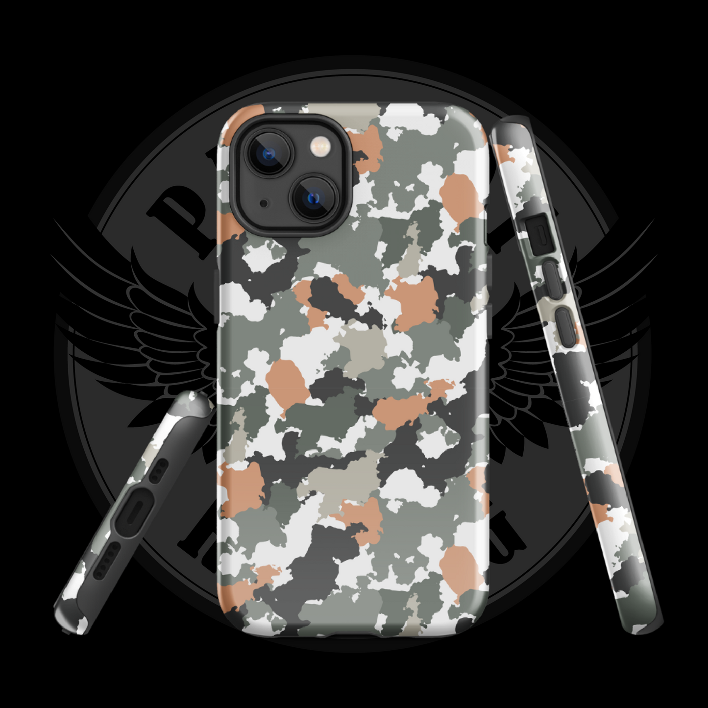 Urban Defender Tactical Camo iPhone Case – Dual-Layer Protection with Free Shipping