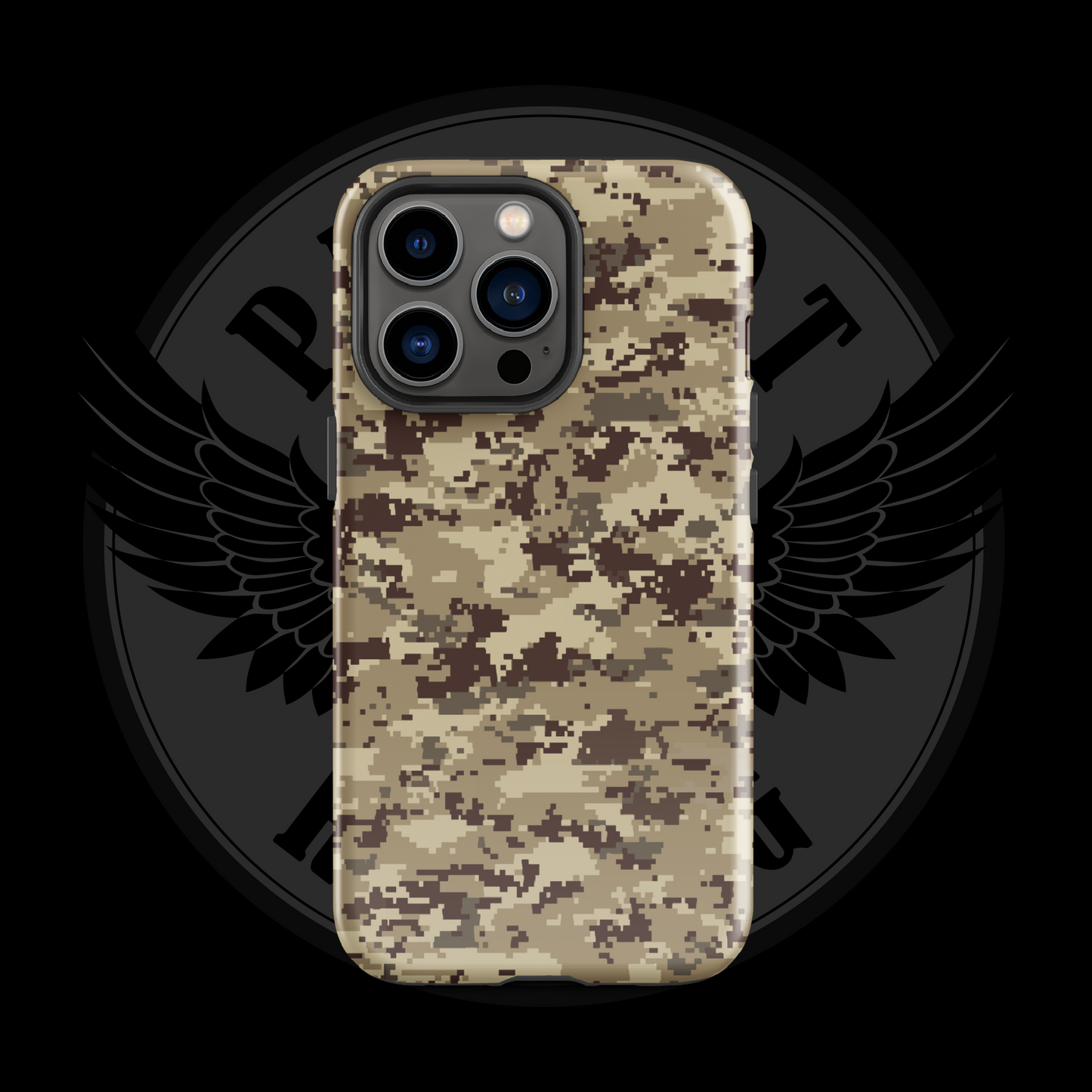 Desert Patriot Camo iPhone Case – Sand-Tone Tactical Protection with Free Shipping