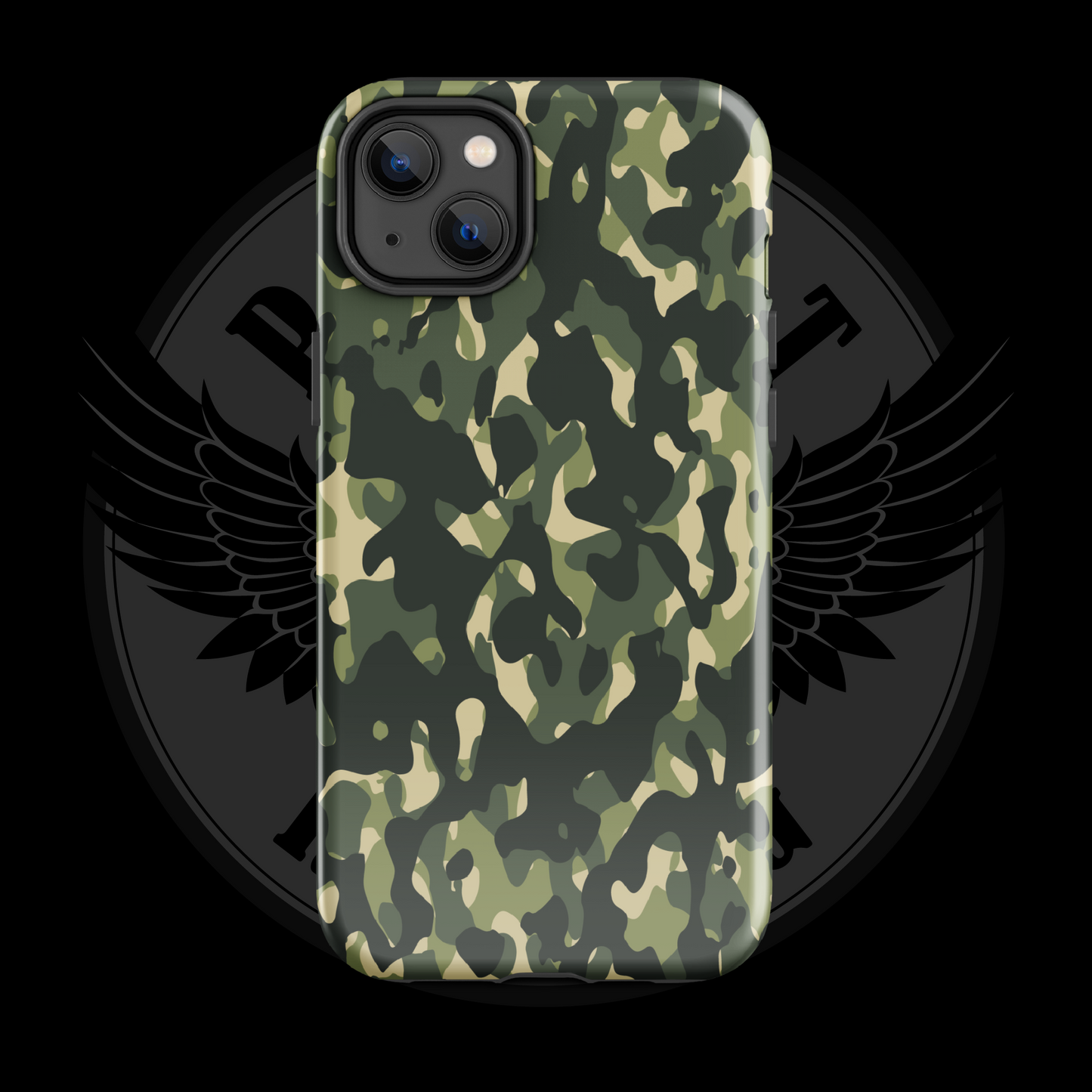 Woodland Warrior Camo iPhone Case – Classic Military Protection with Free Shipping