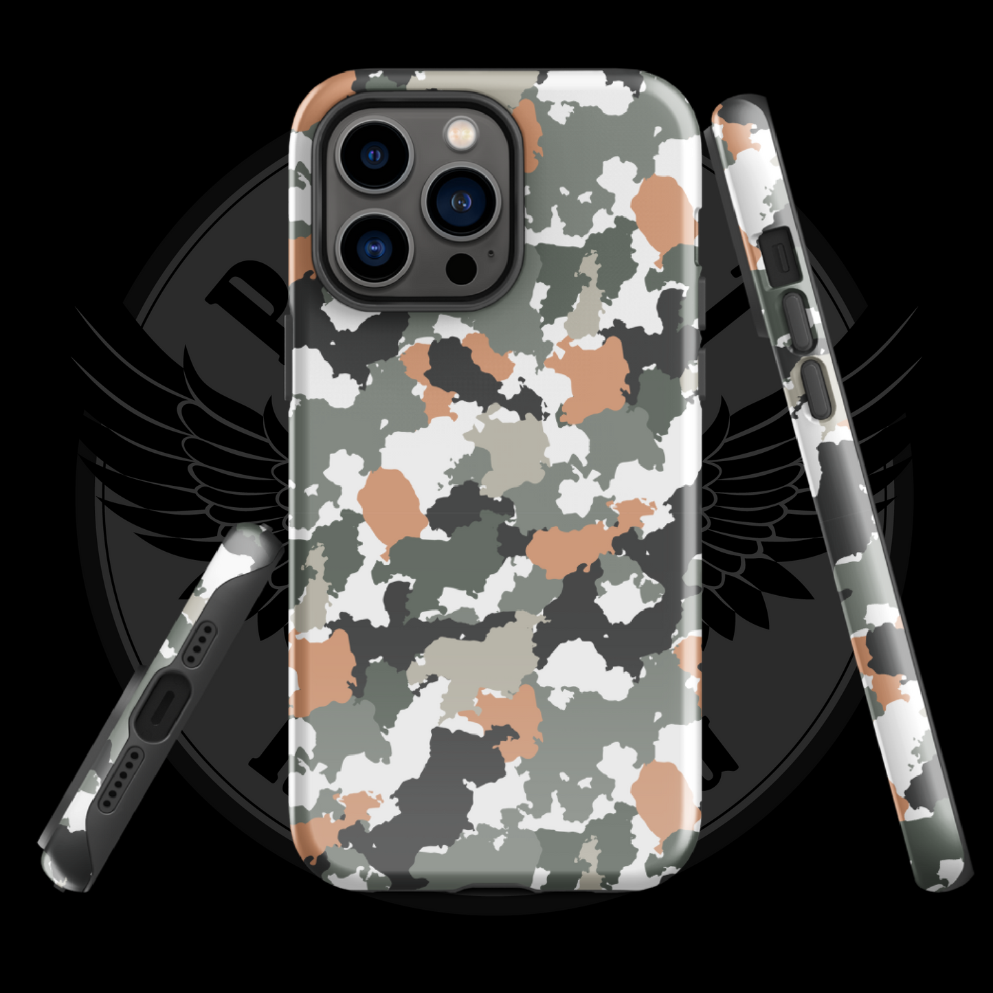 Urban Defender Tactical Camo iPhone Case – Dual-Layer Protection with Free Shipping