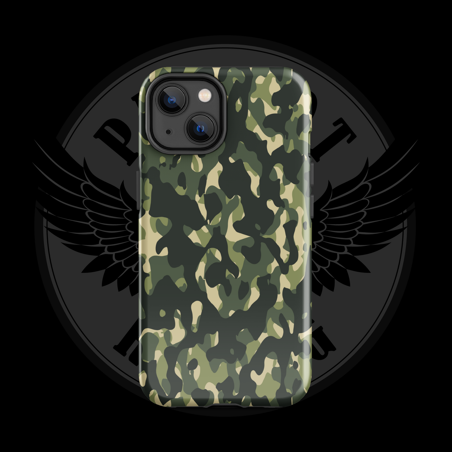 Woodland Warrior Camo iPhone Case – Classic Military Protection with Free Shipping