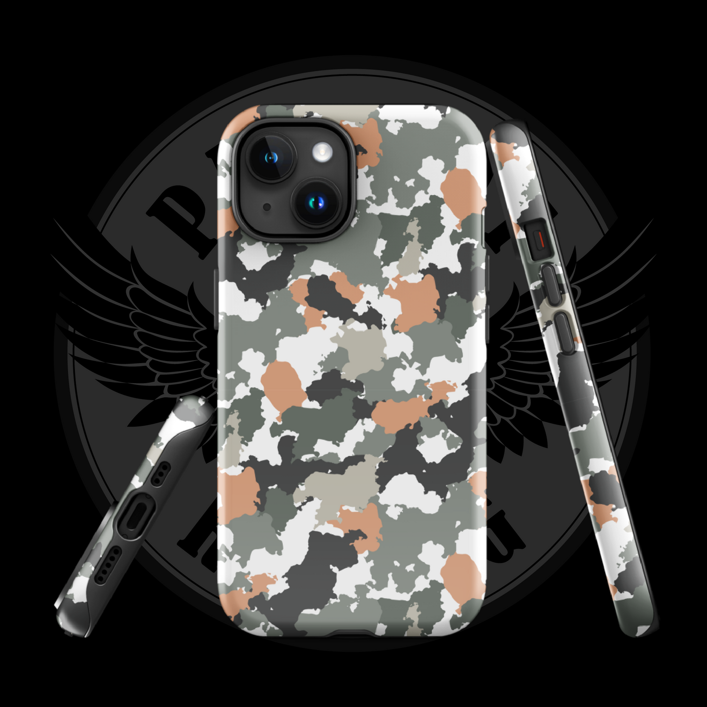 Urban Defender Tactical Camo iPhone Case – Dual-Layer Protection with Free Shipping