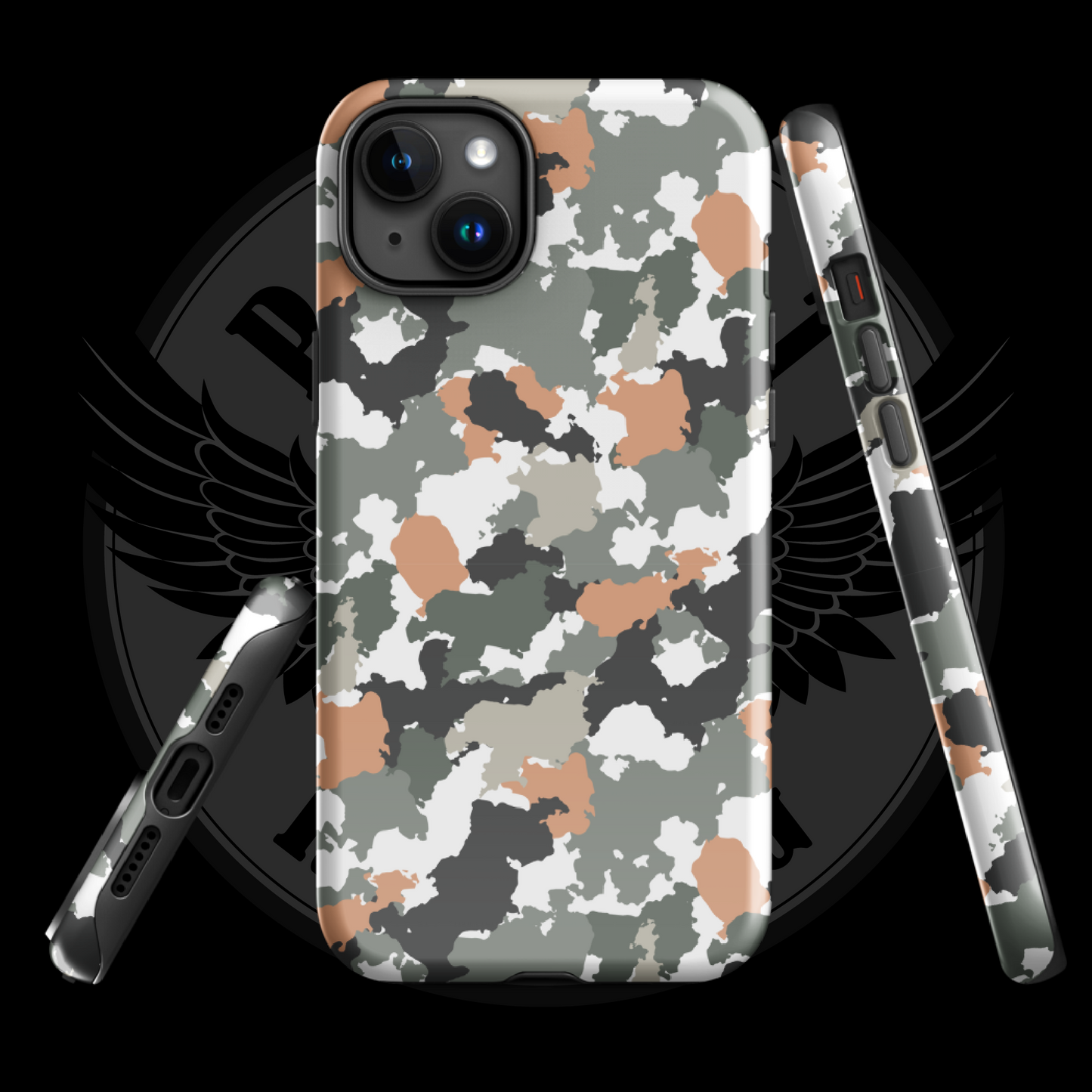 Urban Defender Tactical Camo iPhone Case – Dual-Layer Protection with Free Shipping
