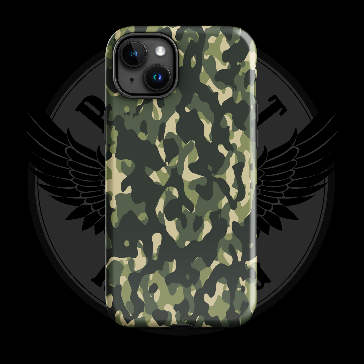 Woodland Warrior Camo iPhone Case – Classic Military Protection with Free Shipping