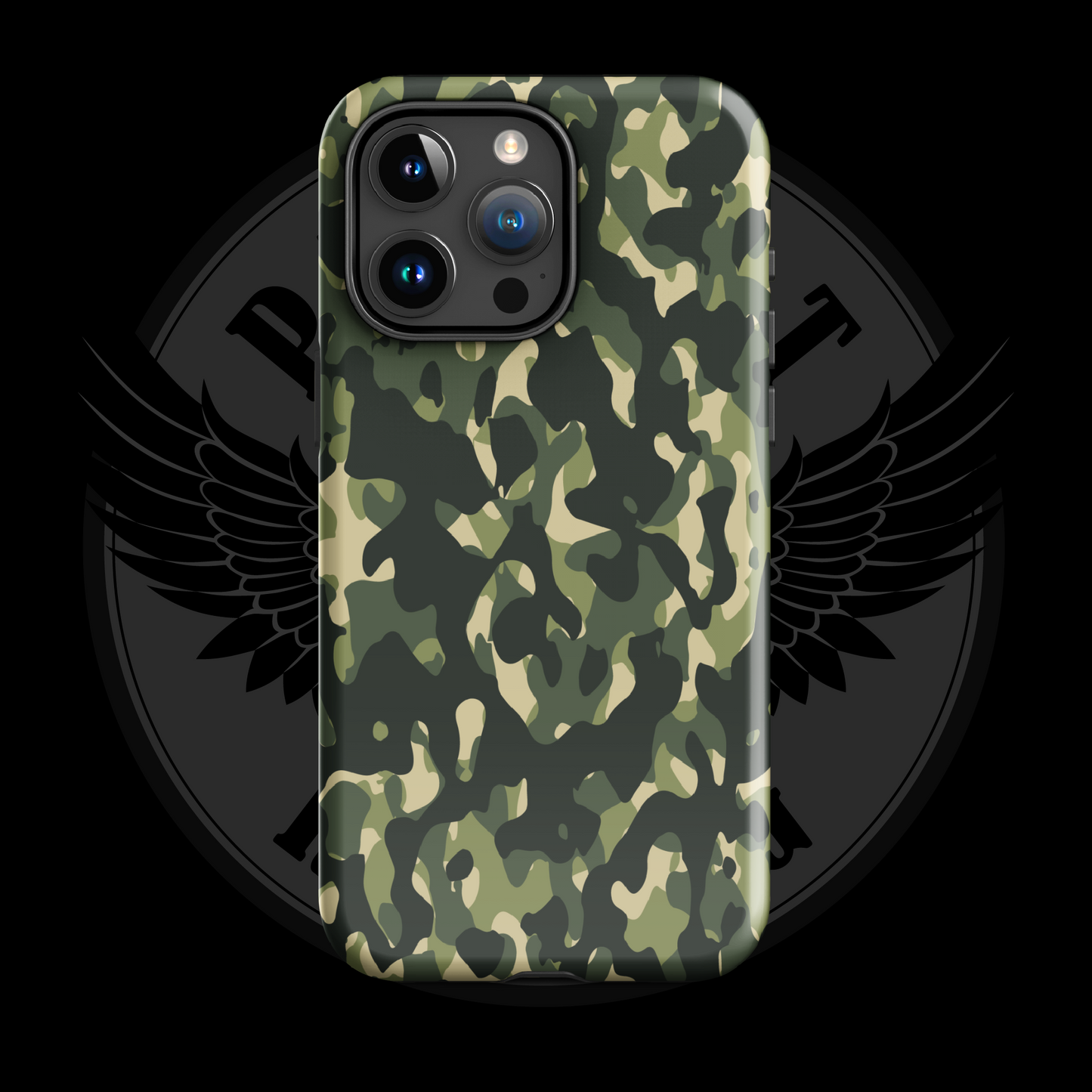 Woodland Warrior Camo iPhone Case – Classic Military Protection with Free Shipping