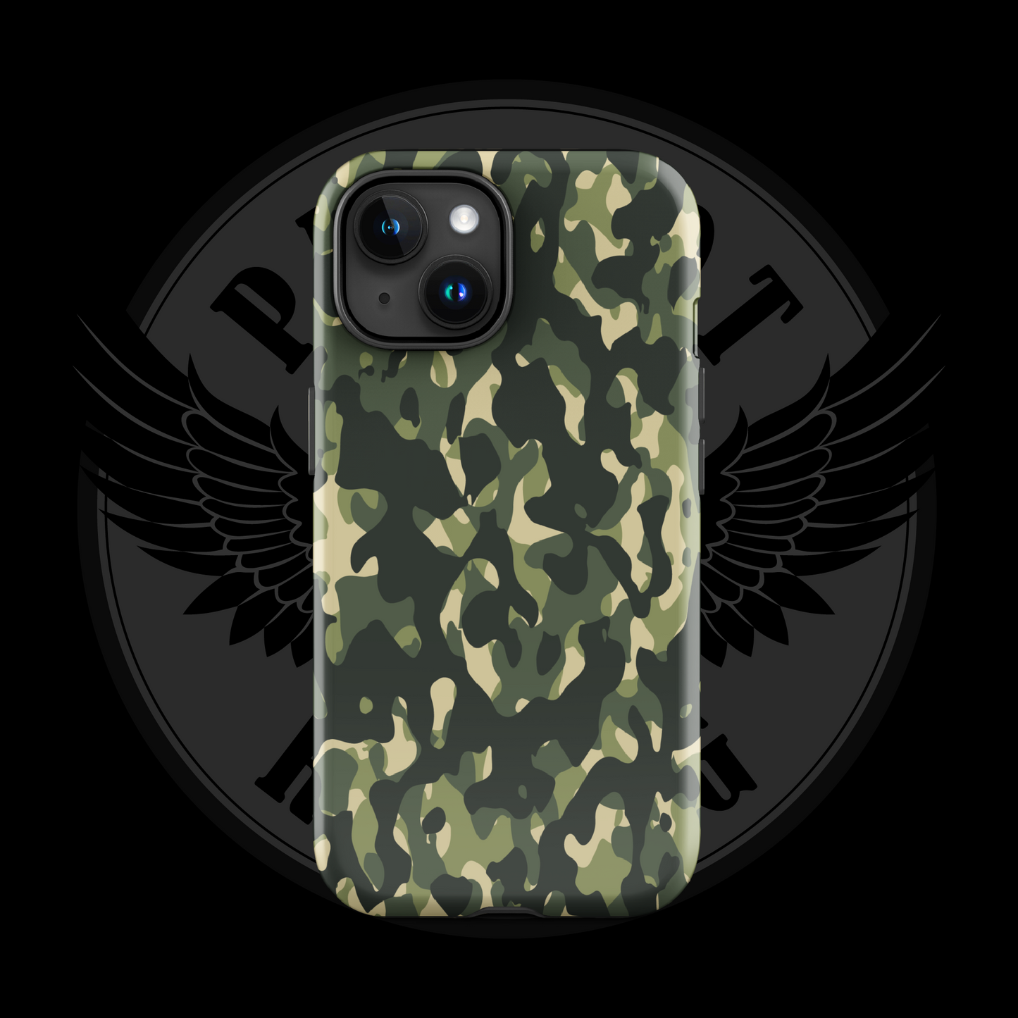 Woodland Warrior Camo iPhone Case – Classic Military Protection with Free Shipping