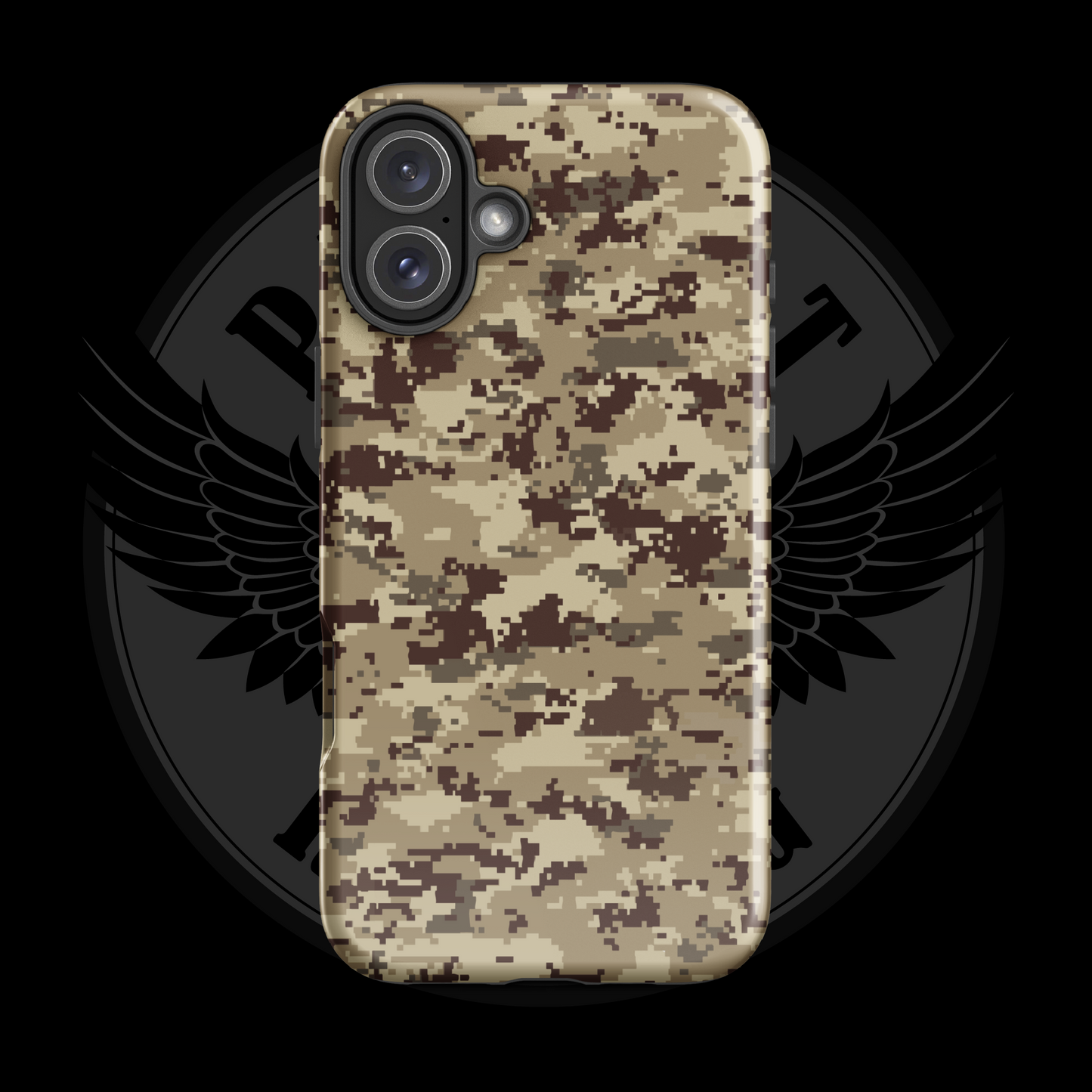 Desert Patriot Camo iPhone Case – Sand-Tone Tactical Protection with Free Shipping