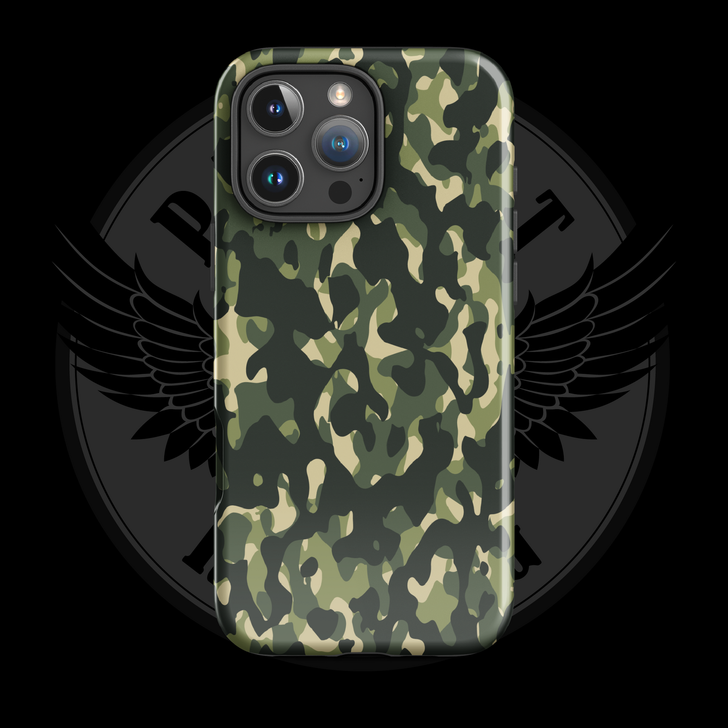 Woodland Warrior Camo iPhone Case – Classic Military Protection with Free Shipping