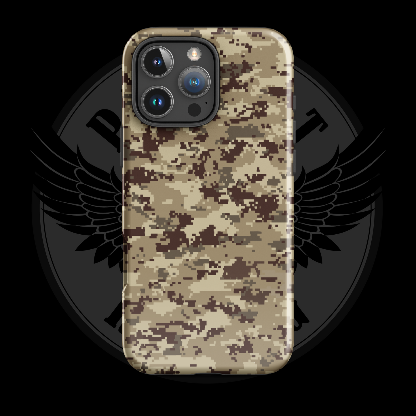 Desert Patriot Camo iPhone Case – Sand-Tone Tactical Protection with Free Shipping