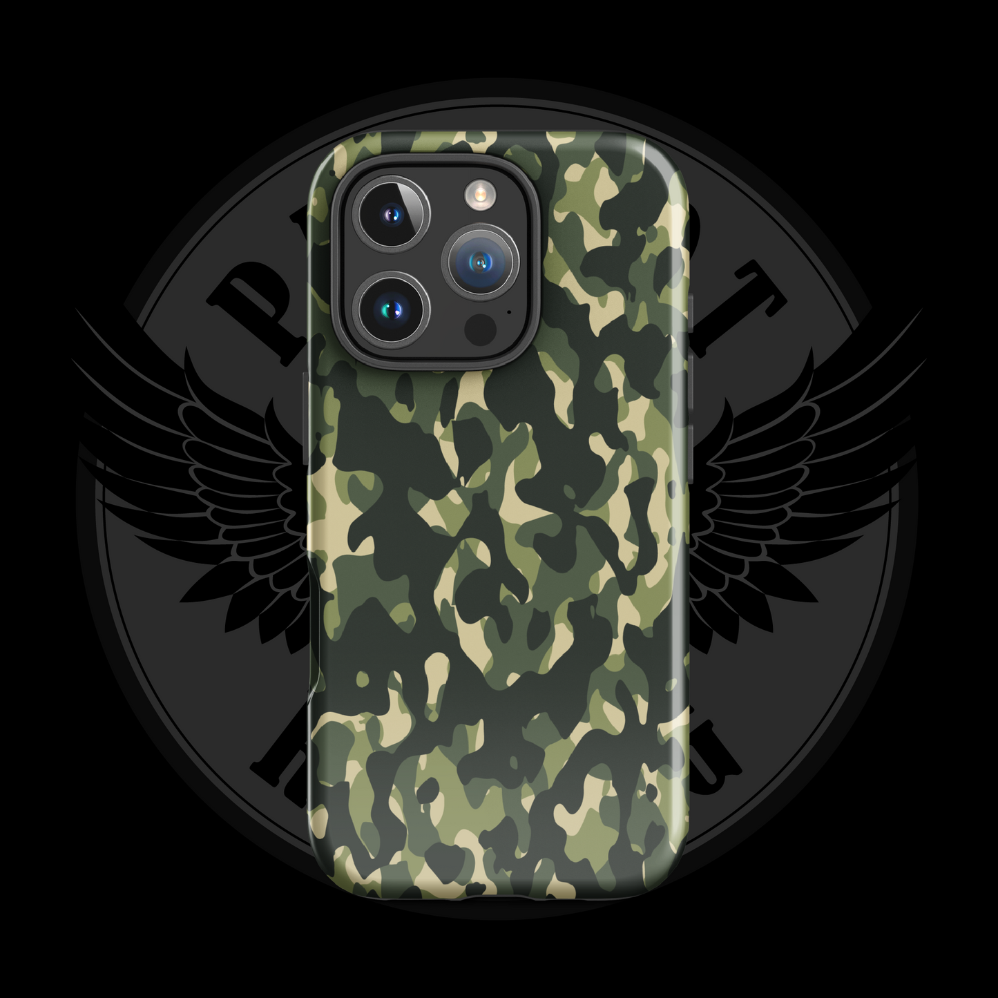 Woodland Warrior Camo iPhone Case – Classic Military Protection with Free Shipping