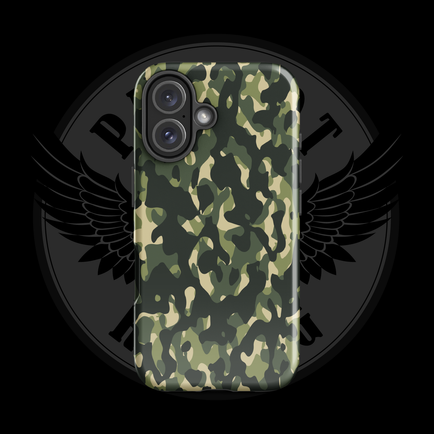 Woodland Warrior Camo iPhone Case – Classic Military Protection with Free Shipping