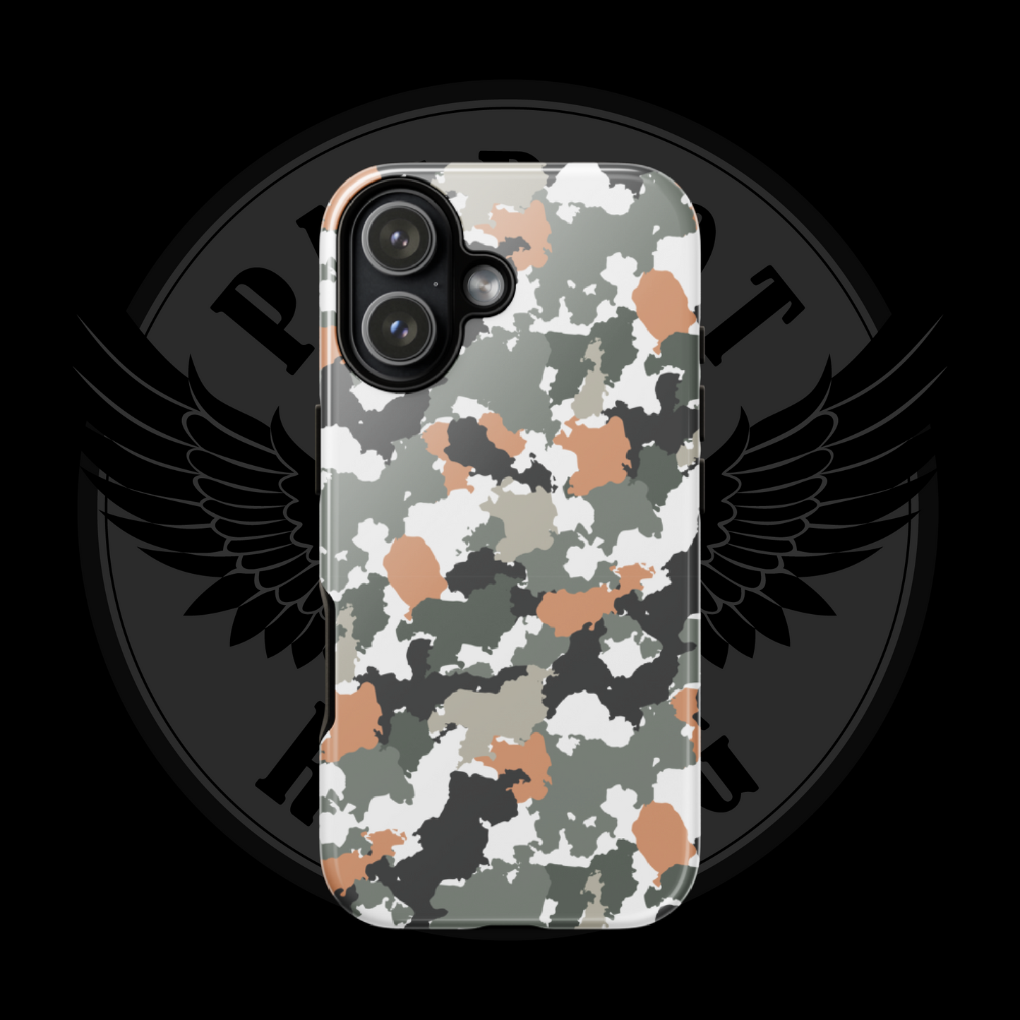 Urban Defender Tactical Camo iPhone Case – Dual-Layer Protection with Free Shipping